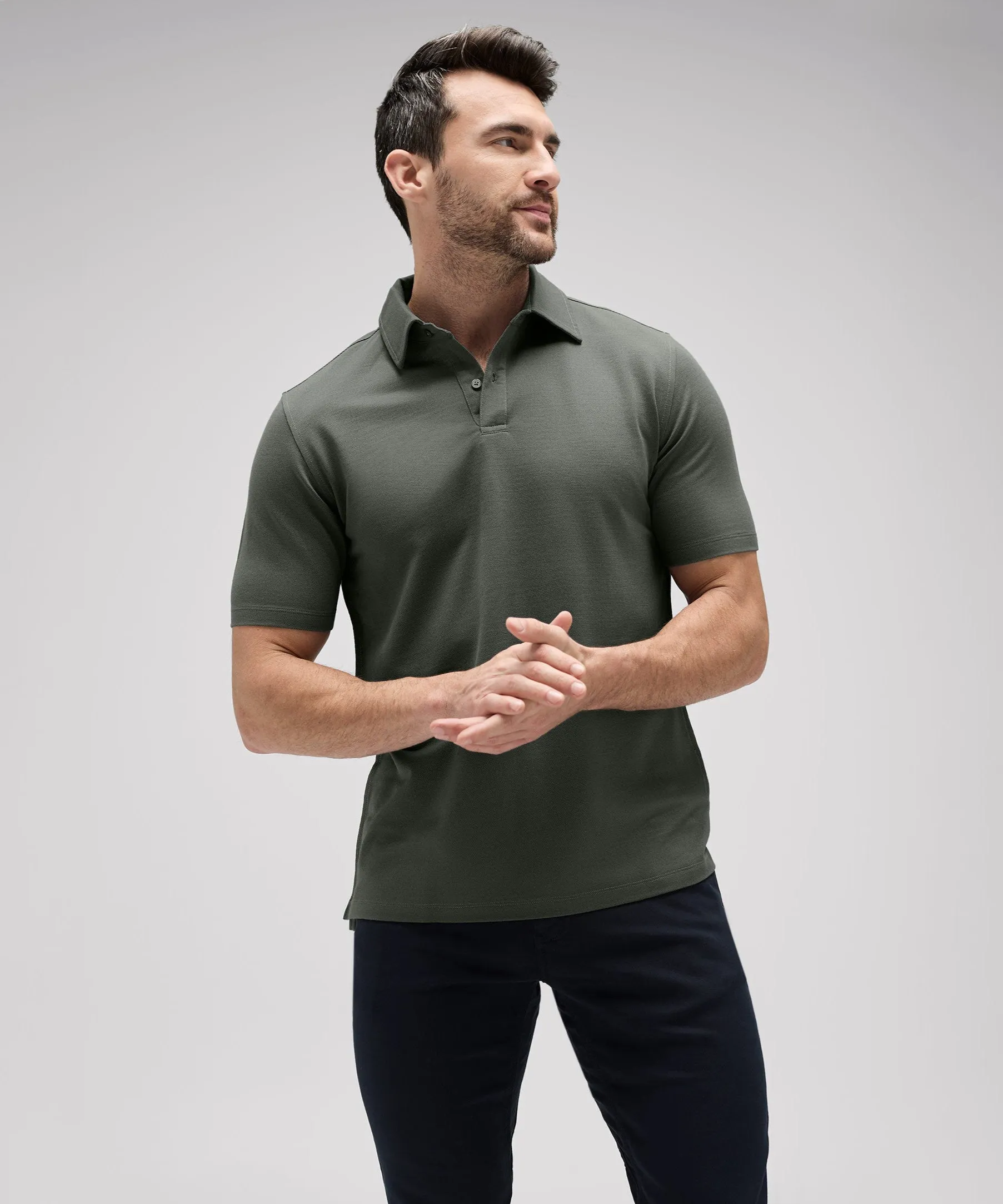 Men's Merino Polo,Men Tops