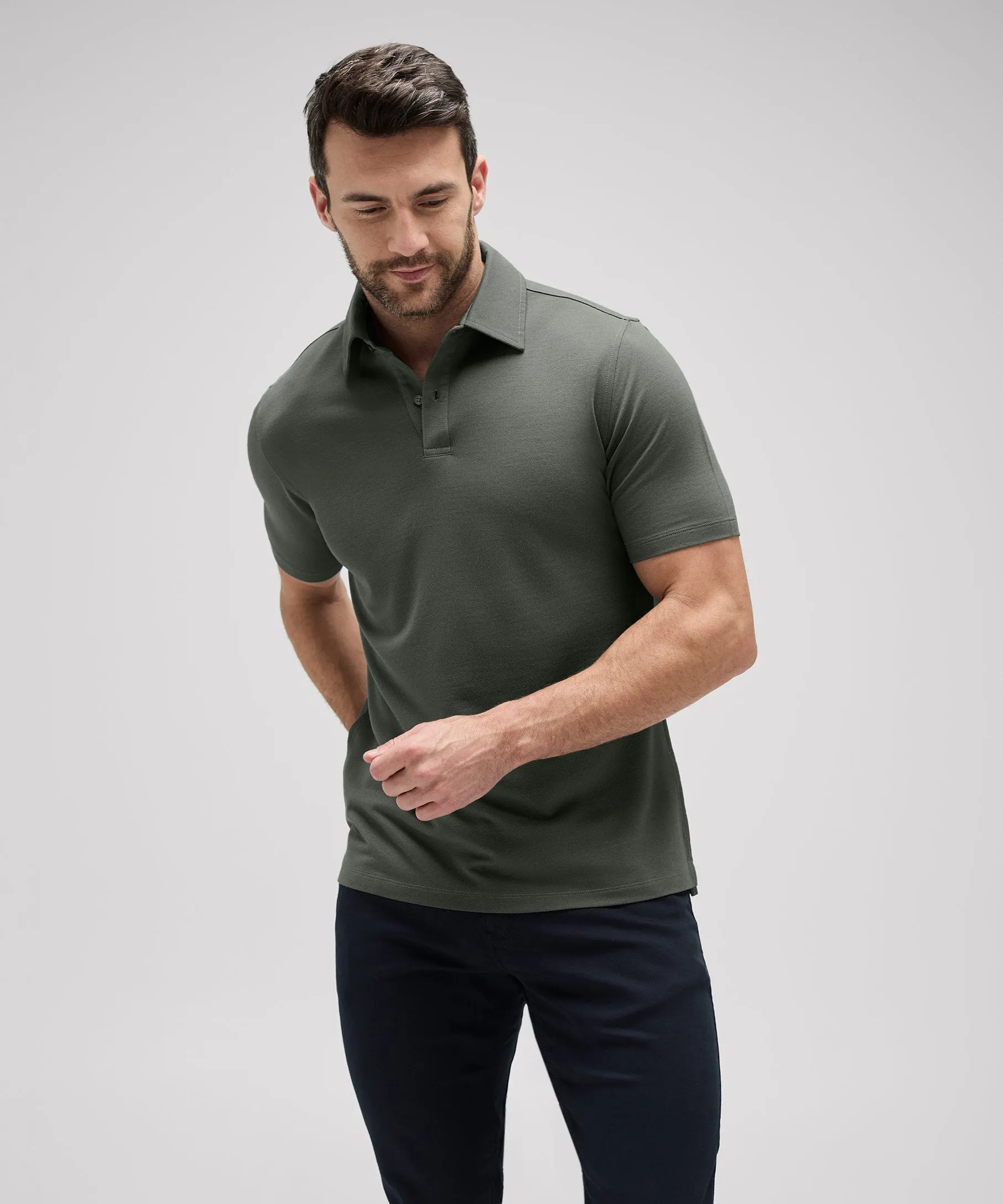 Men's Merino Polo,Men Tops