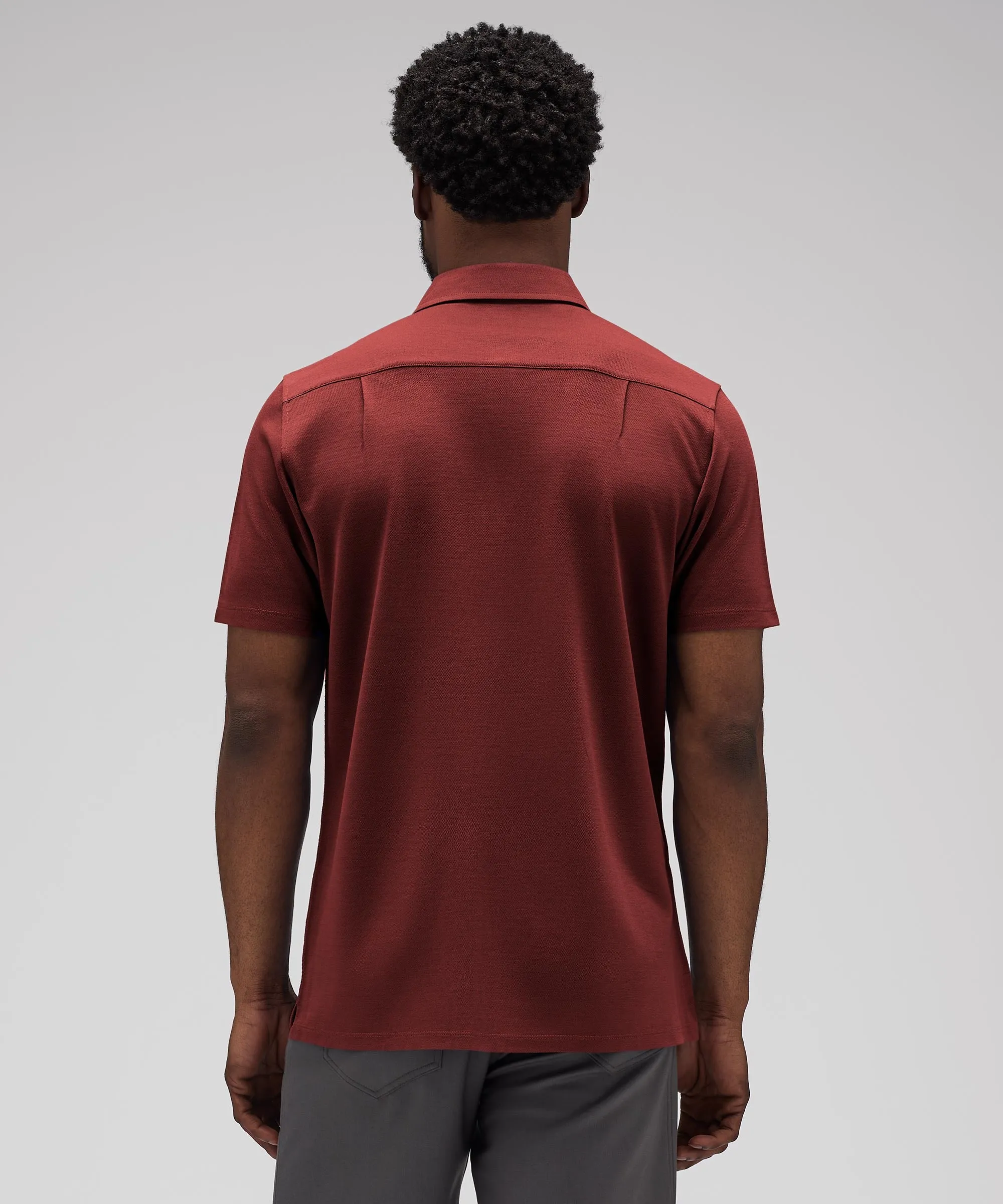 Men's Merino Polo,Men Tops