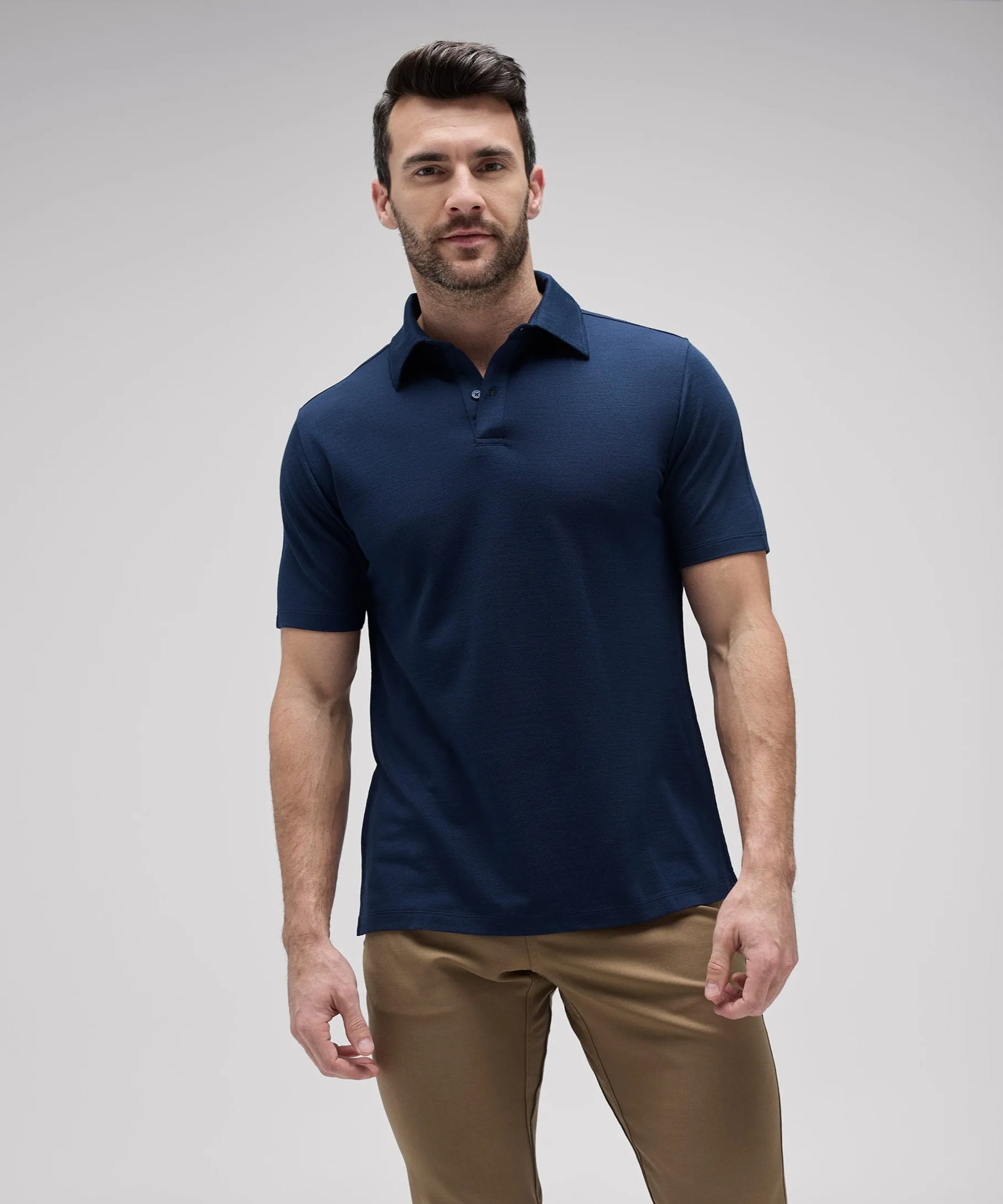 Men's Merino Polo,Men Tops