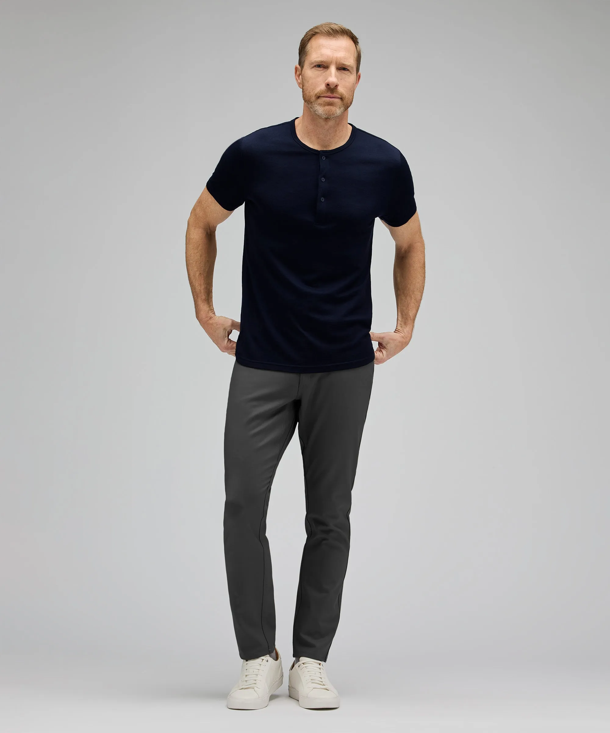 Men's Merino Short Sleeve Henley,Men Tops