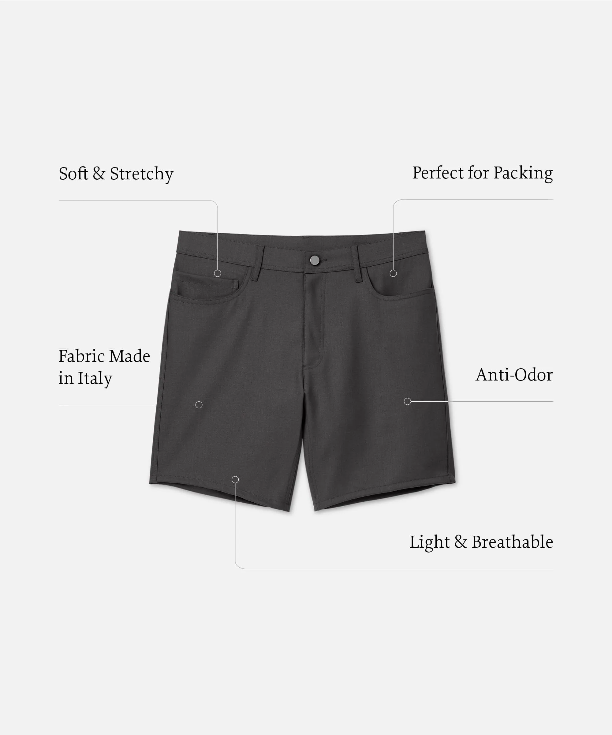 Men's Merino Travel Shorts,Men bottoms