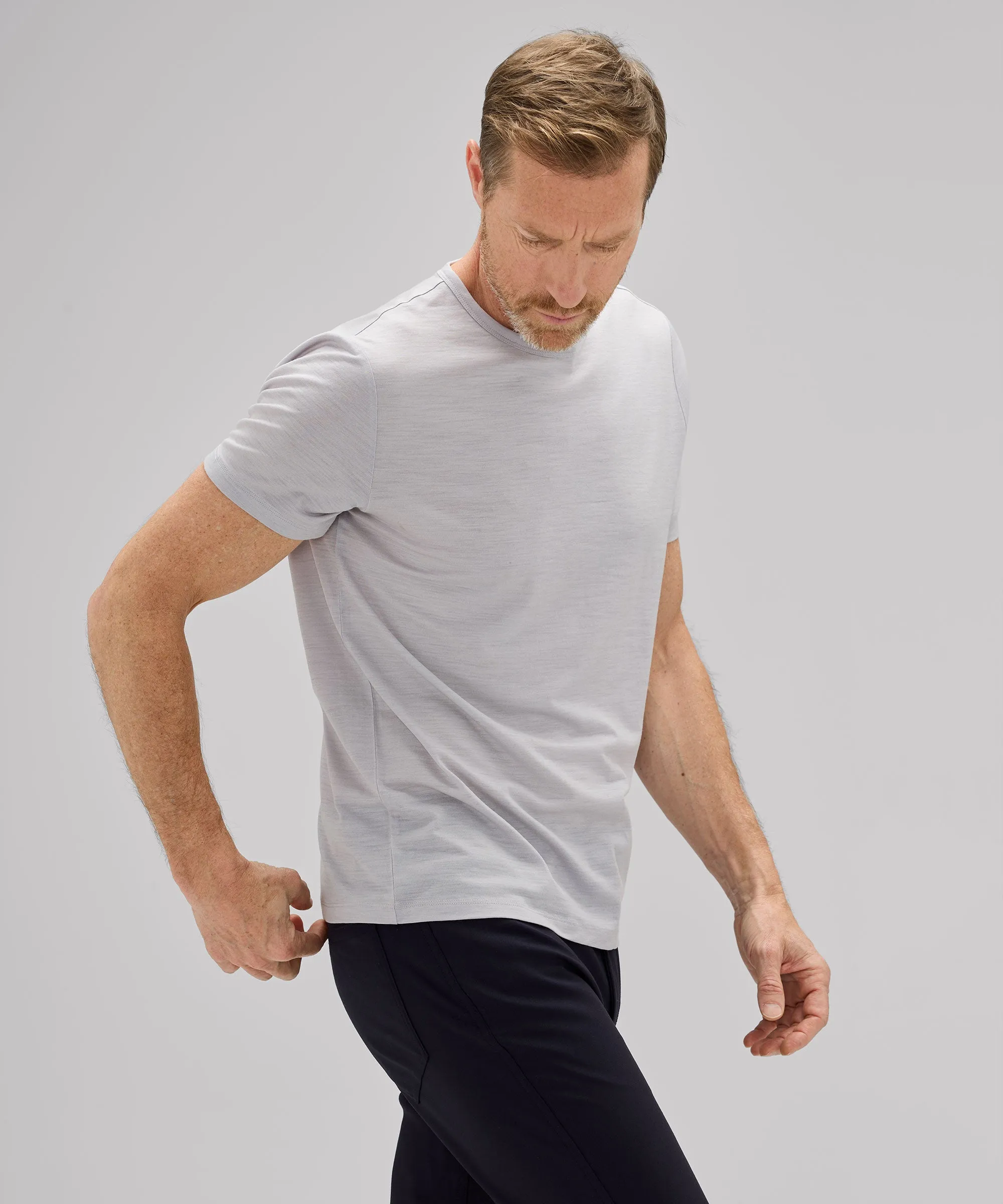Men's Merino Ultralight Crew T-Shirt,Men Tops