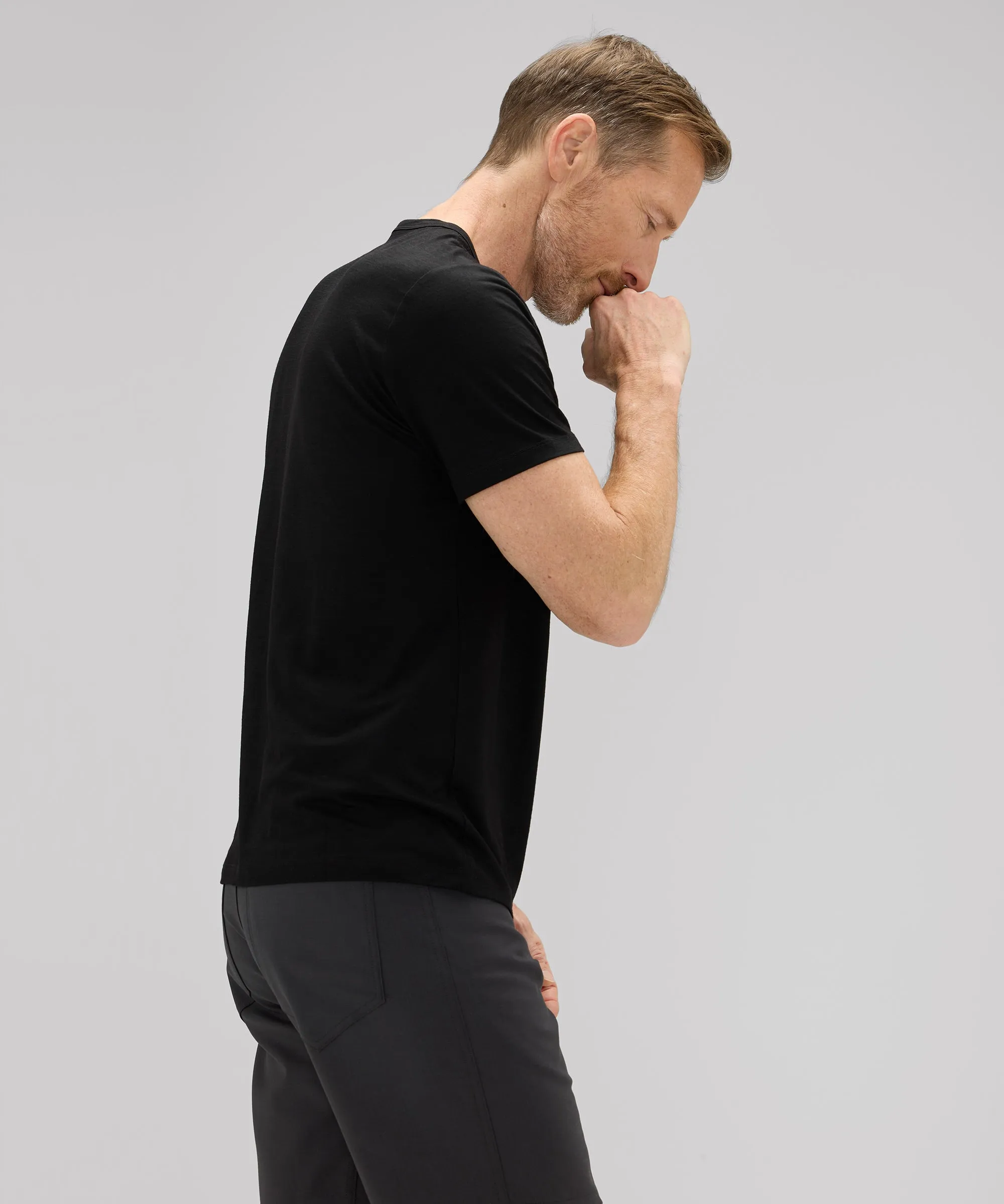Men's Merino Ultralight Crew T-Shirt,Men Tops