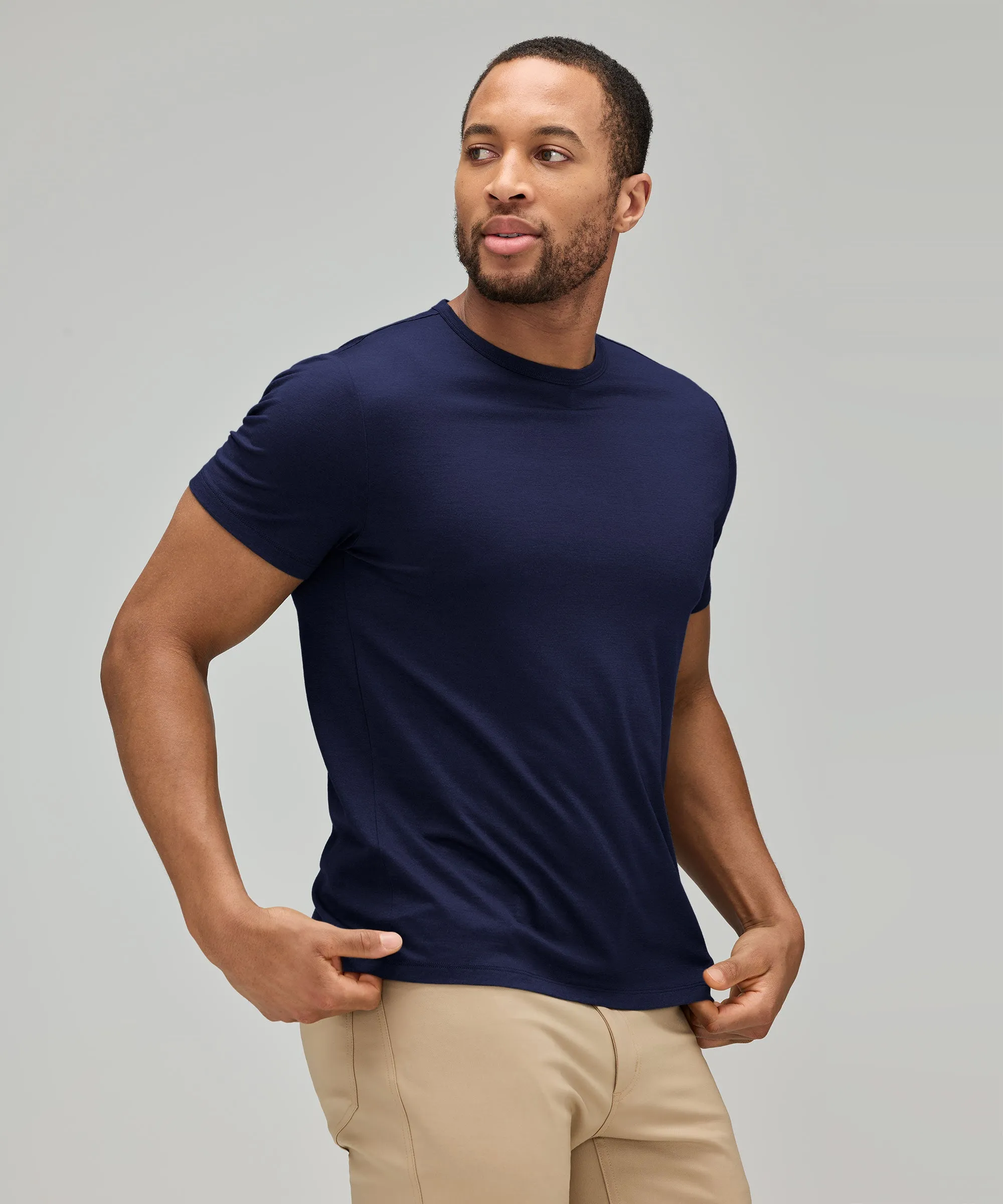 Men's Merino Ultralight Crew T-Shirt,Men Tops