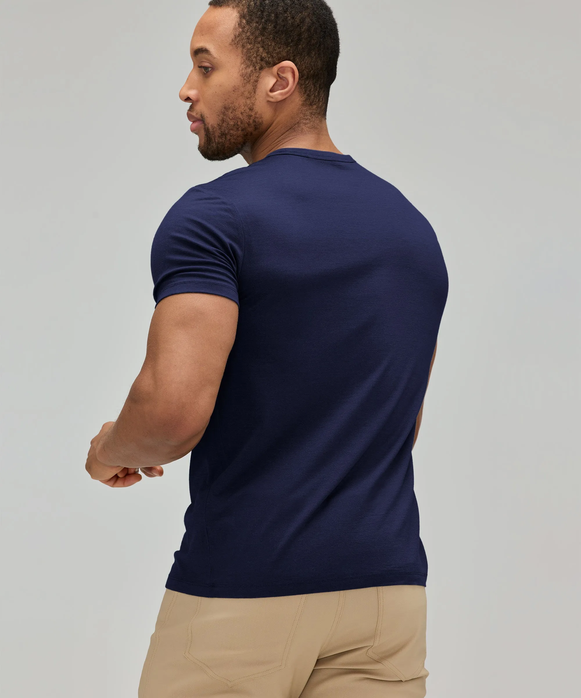 Men's Merino Ultralight Crew T-Shirt,Men Tops