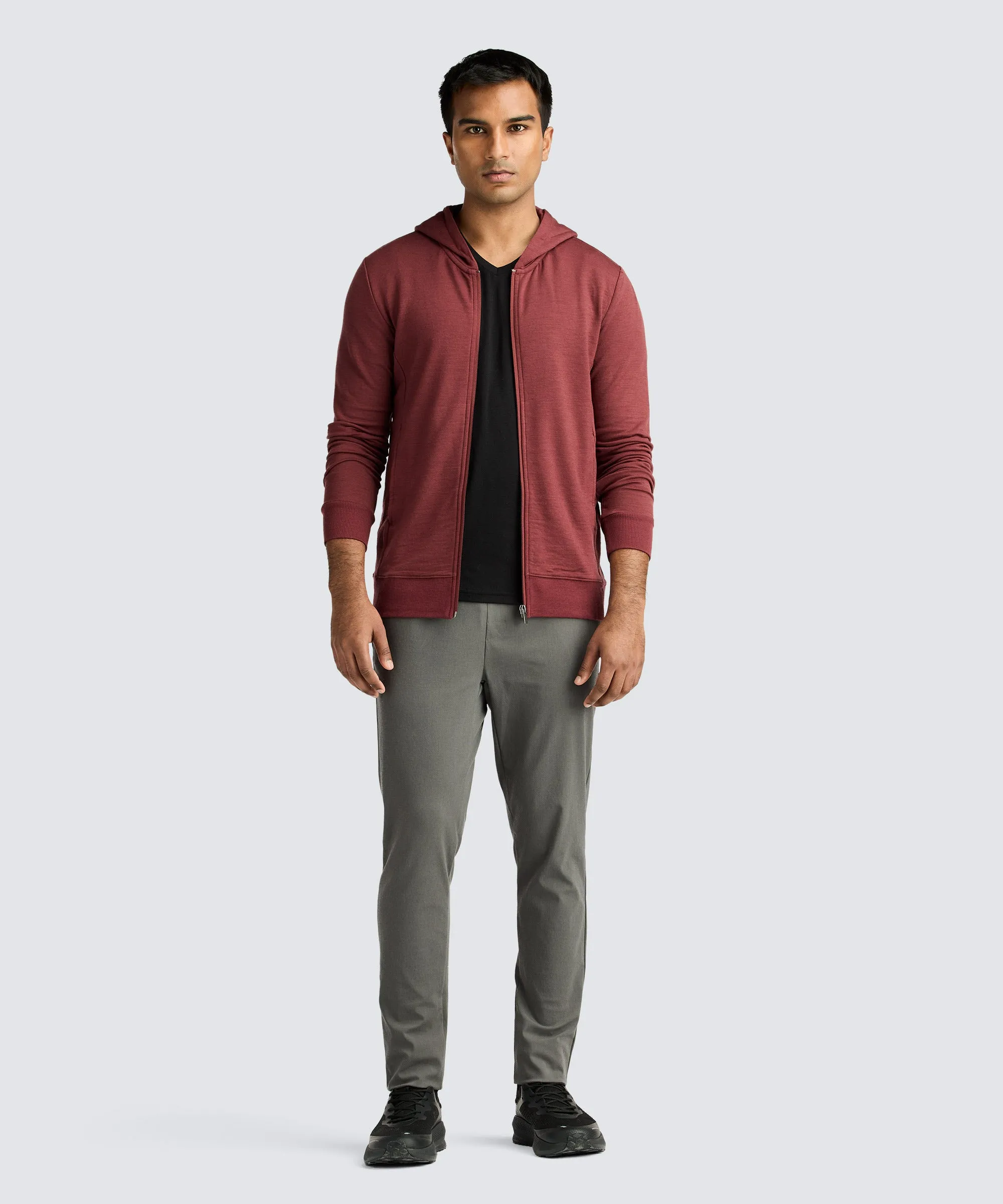 Men's Merino V-Neck T-Shirt,Men Tops