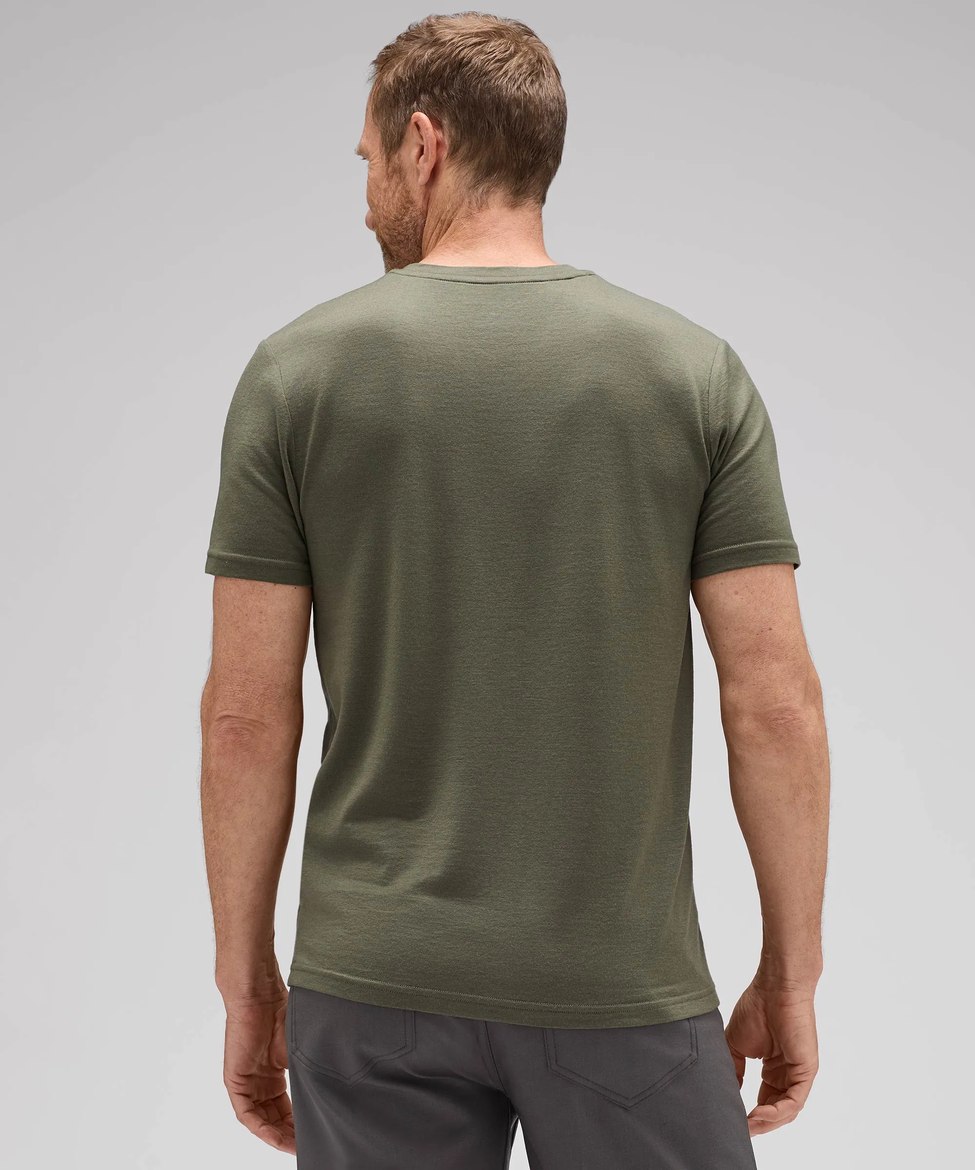 Men's Merino V-Neck T-Shirt,Men Tops