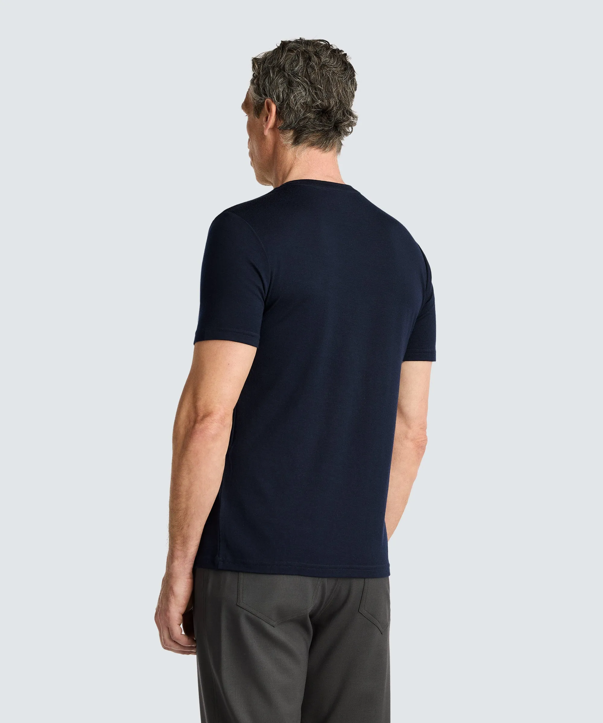 Men's Merino V-Neck T-Shirt,Men Tops
