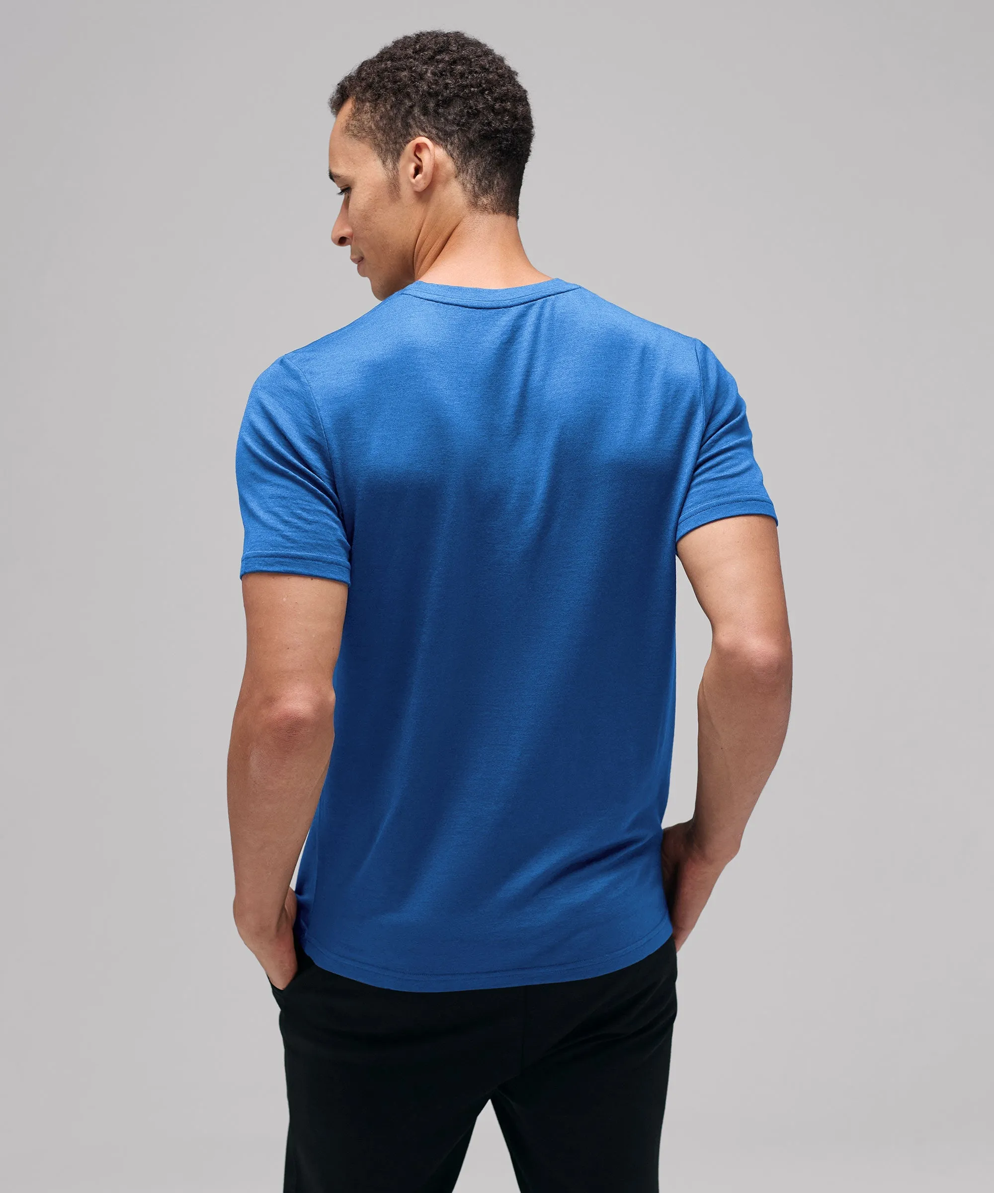 Men's Merino V-Neck T-Shirt,Men Tops