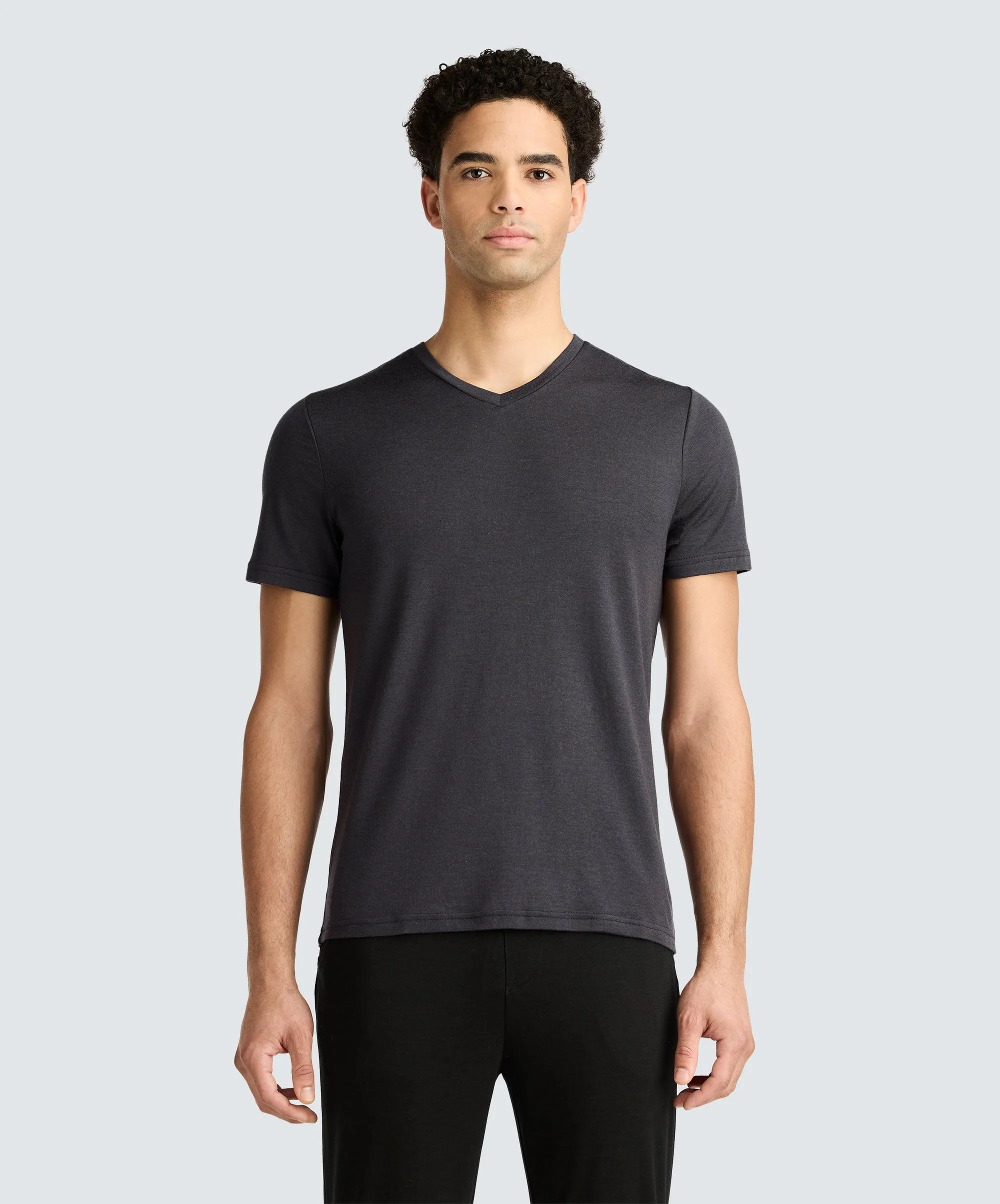 Men's Merino V-Neck T-Shirt,Men Tops