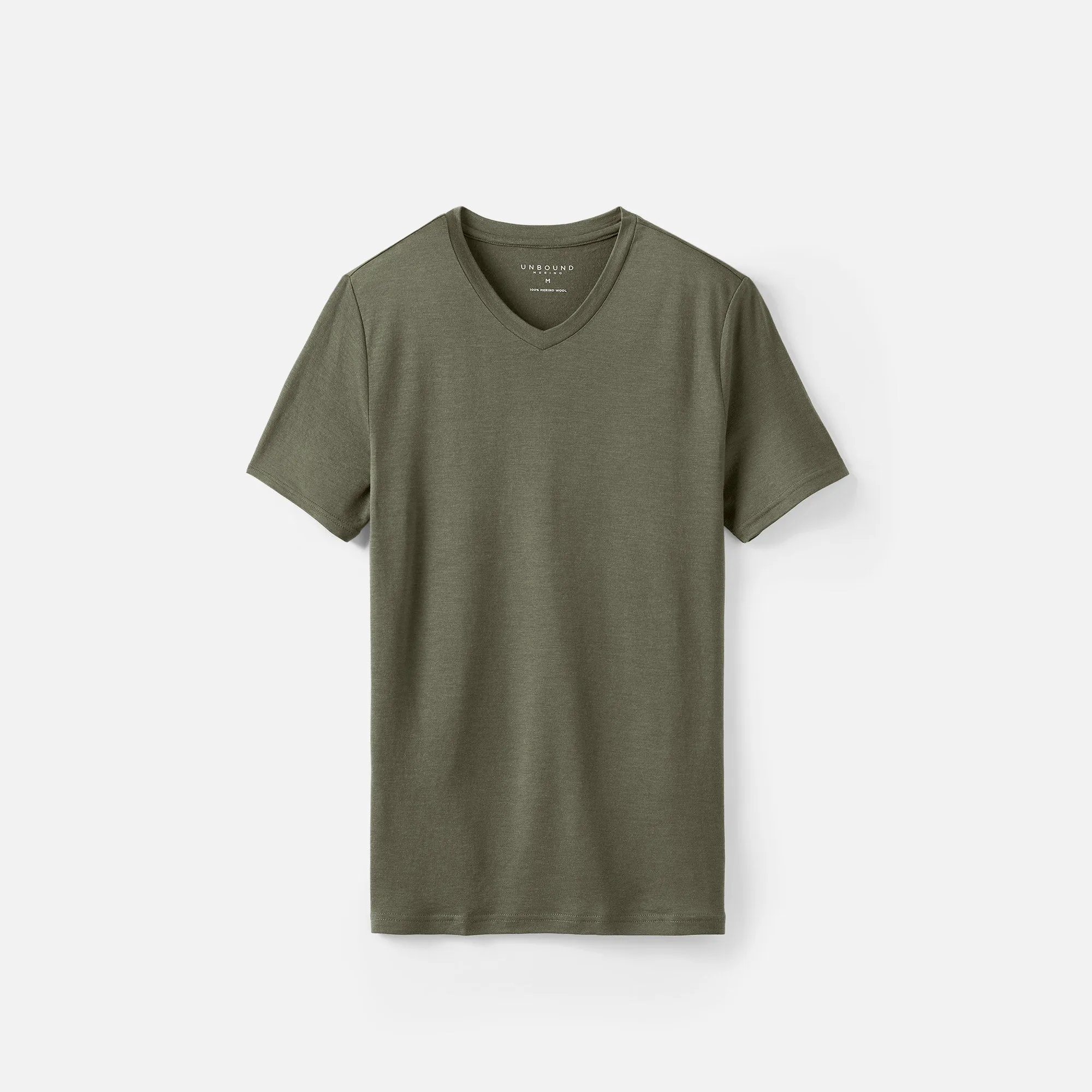 Men's Merino V-Neck T-Shirt,Men Tops