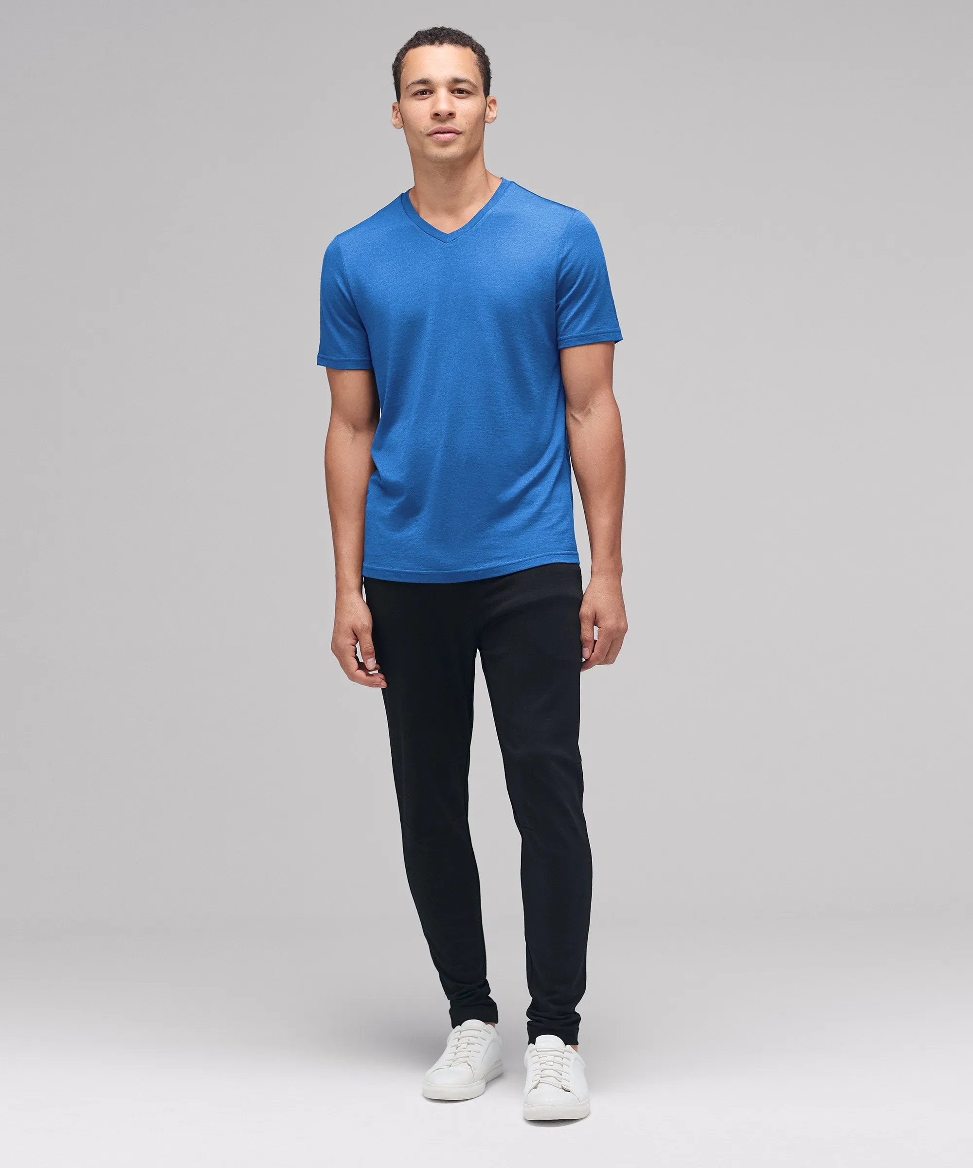 Men's Merino V-Neck T-Shirt,Men Tops