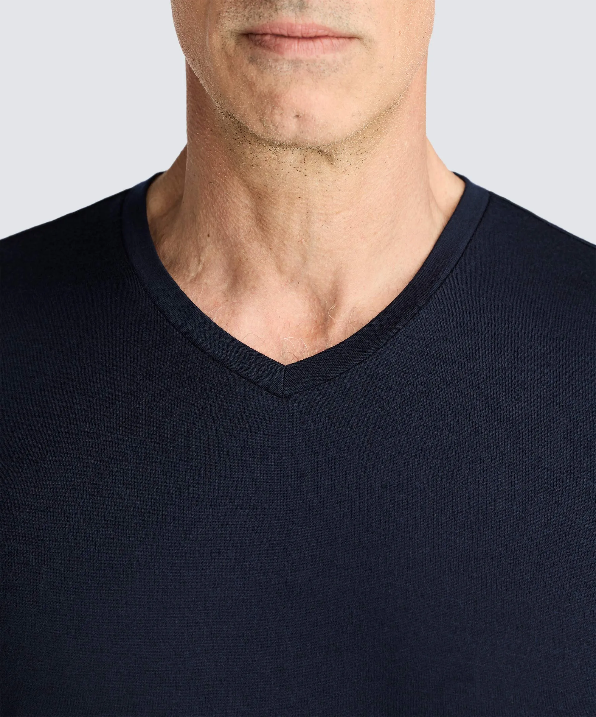 Men's Merino V-Neck T-Shirt,Men Tops