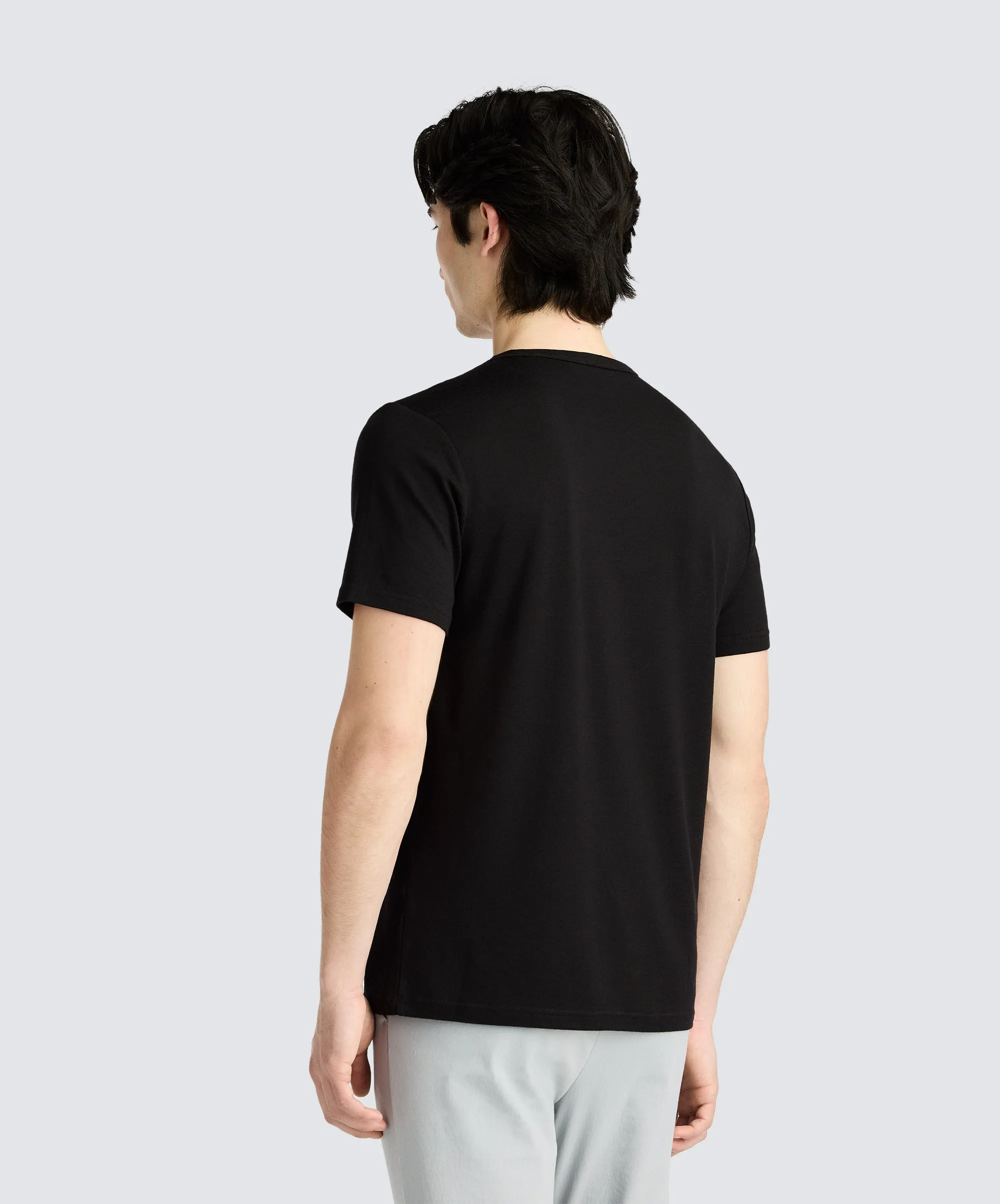 Men's Tall Merino Crew Neck T-Shirt,Men Tops