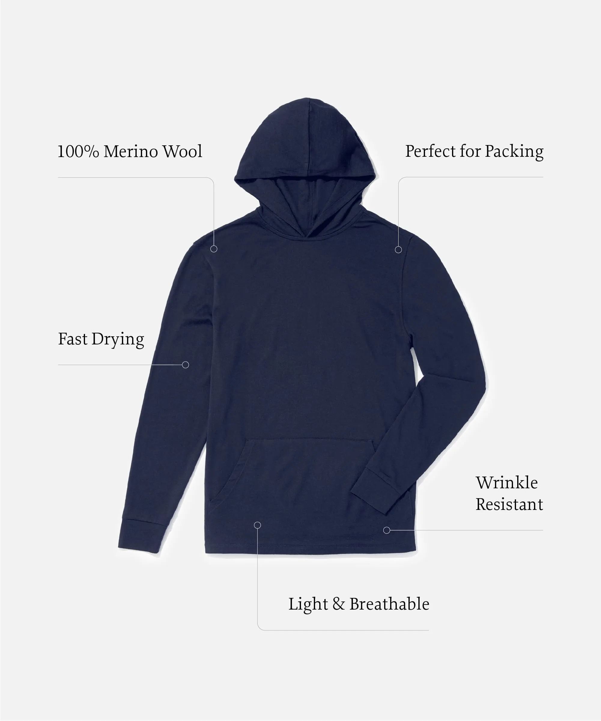 Men's Ultralight Packable Hoodie,Men Tops