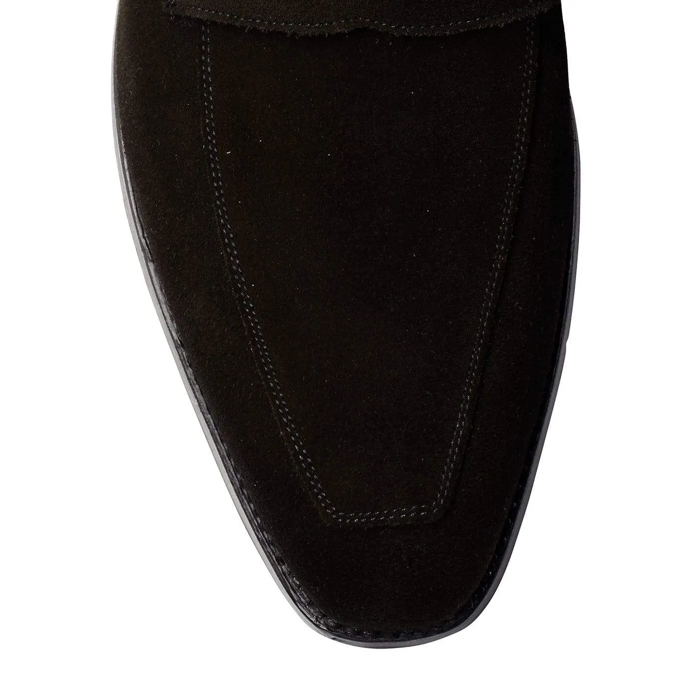 Merton Black Calf Suede,Men Loafers