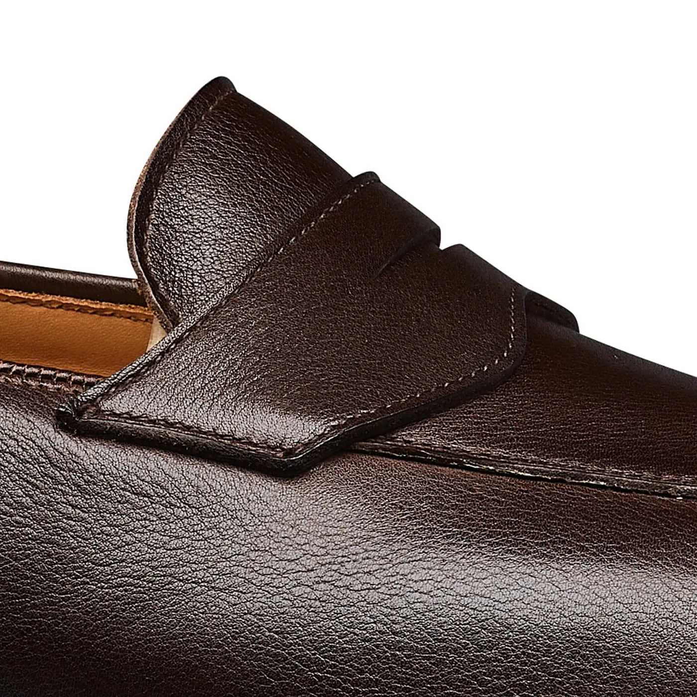 Nice Dark Brown Milled Calf,Men Loafers