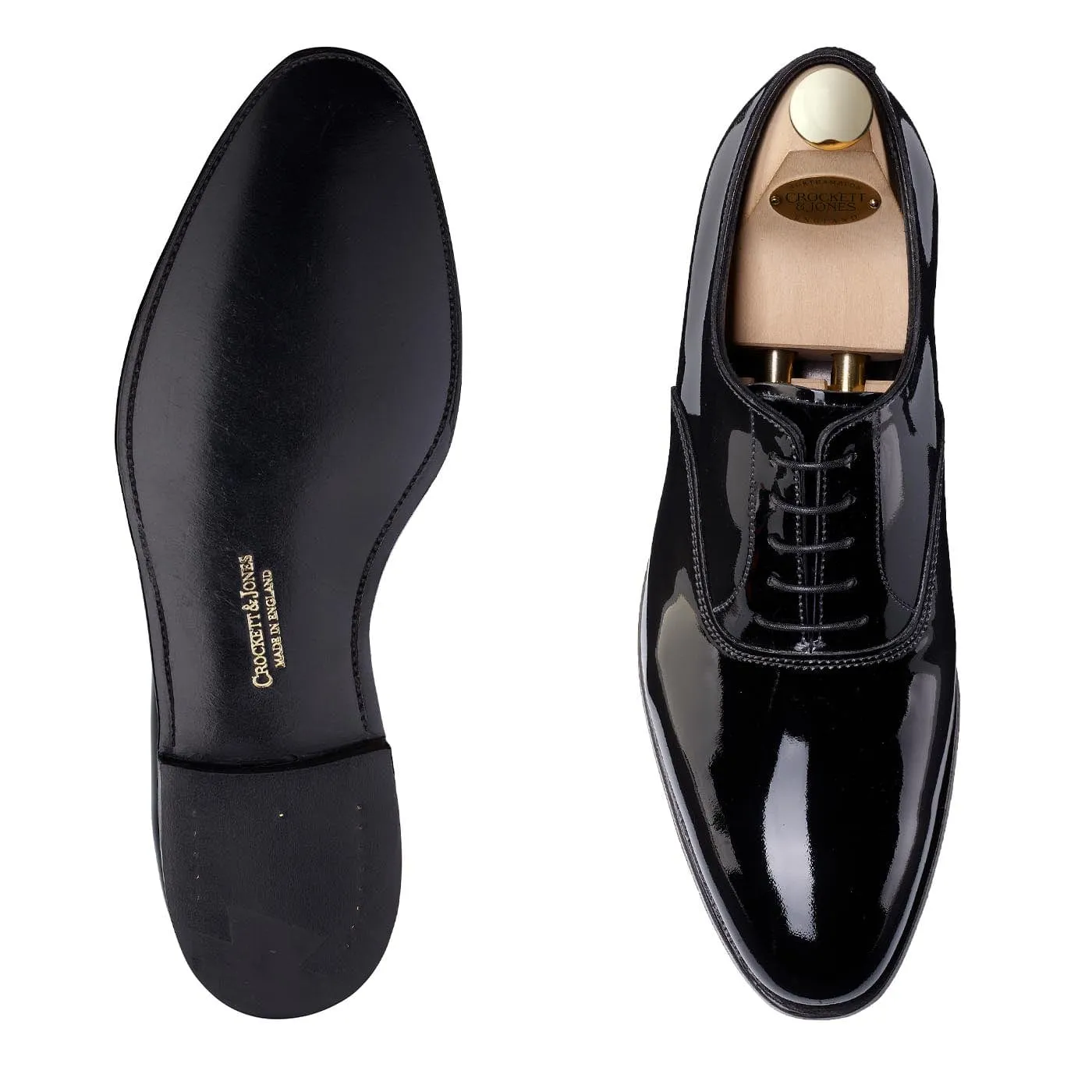 Overton Black Patent,Men Oxfords
