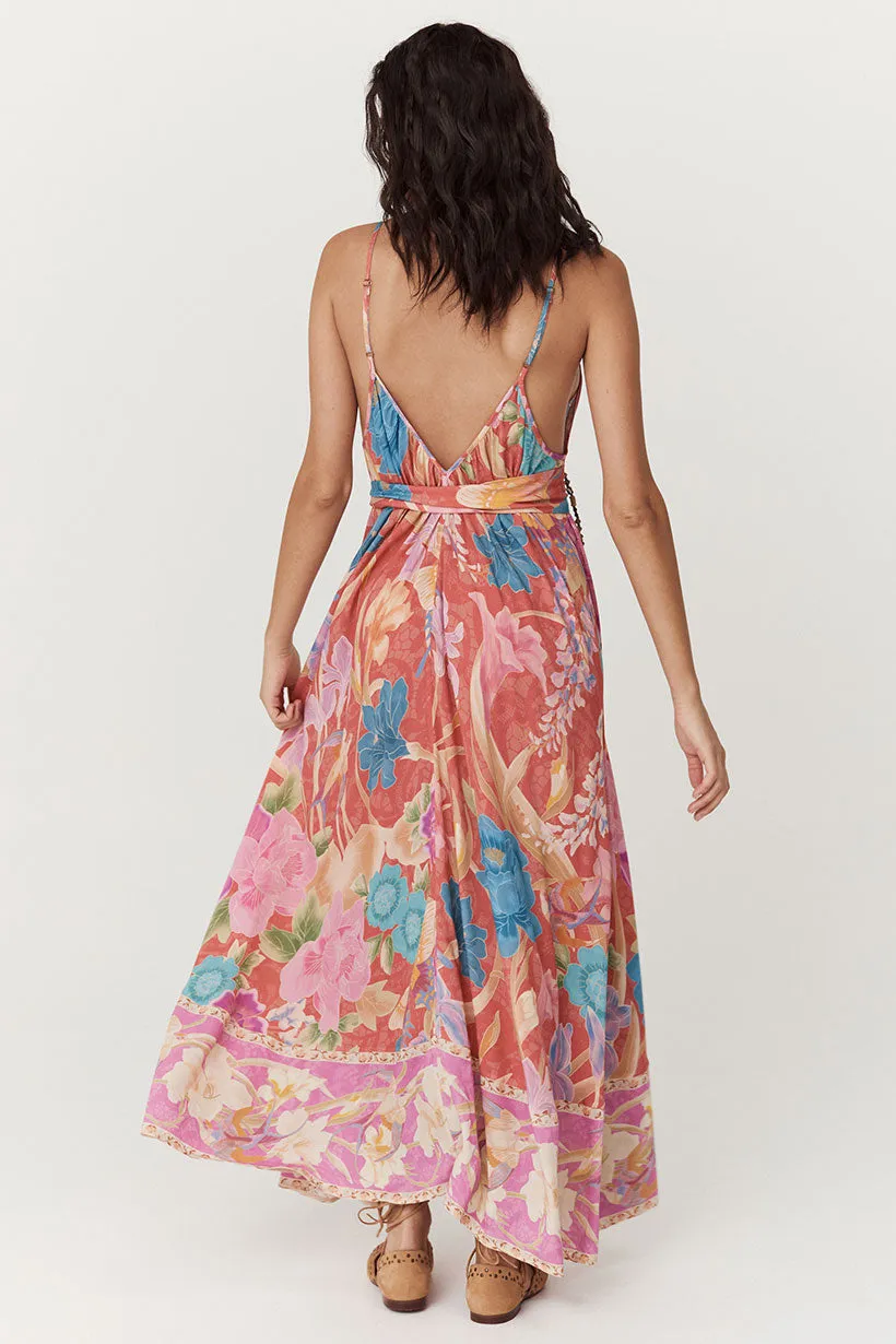 Painter's Garden Strappy Maxi Dress,Dresses