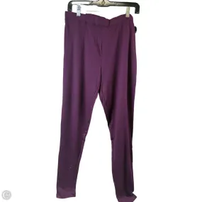 Pants Leggings By Serra In Maroon, Size: L,Leggings Women Bottoms