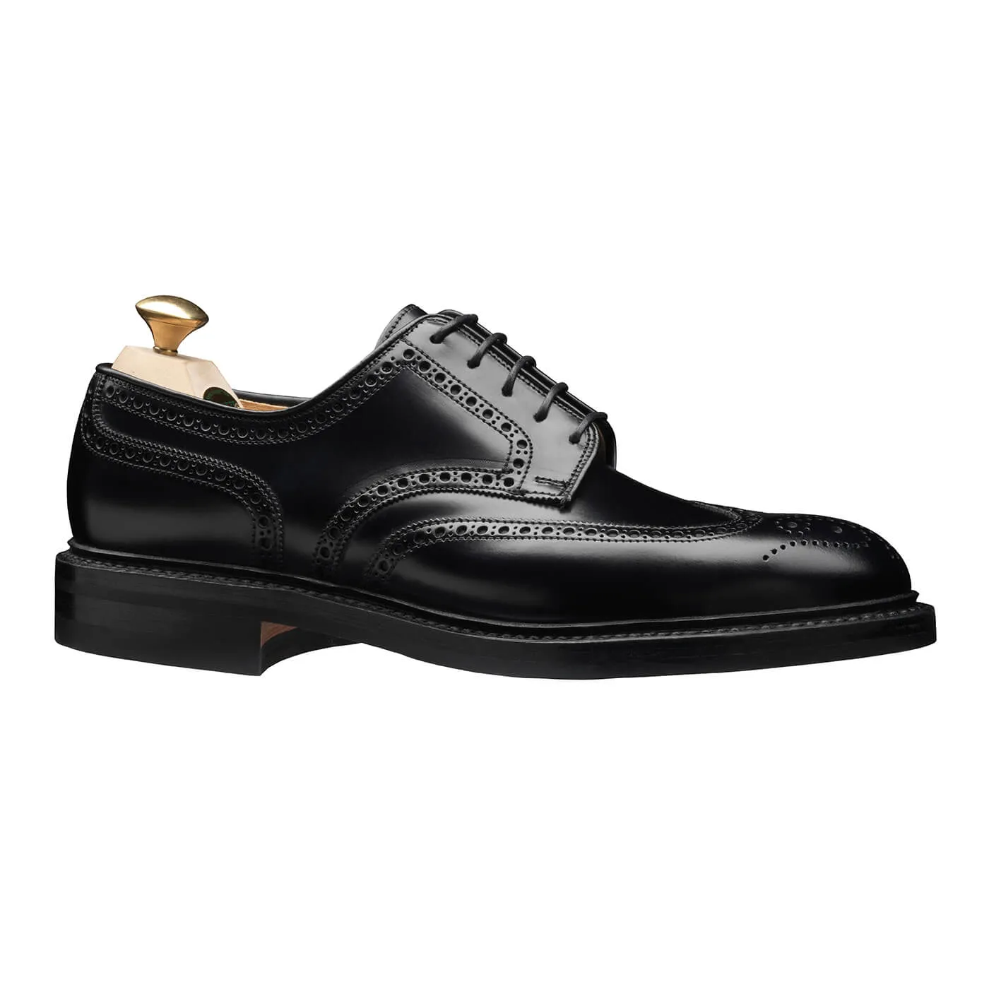 Pembroke Black Cavalry Calf,Men Derbys