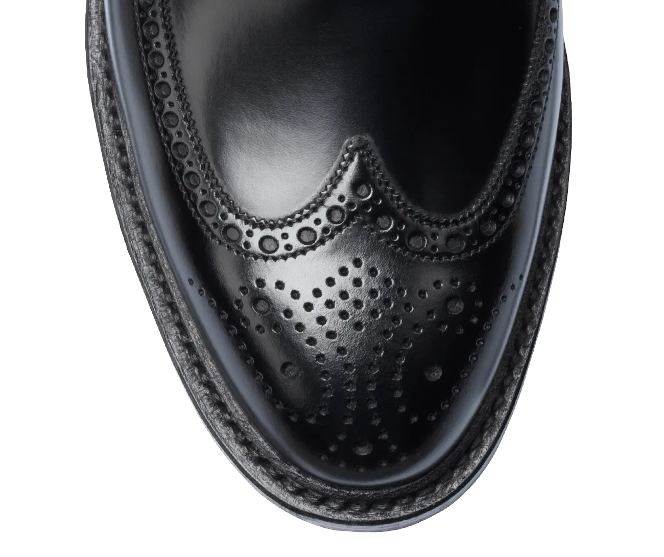 Pembroke Black Cavalry Calf,Men Derbys