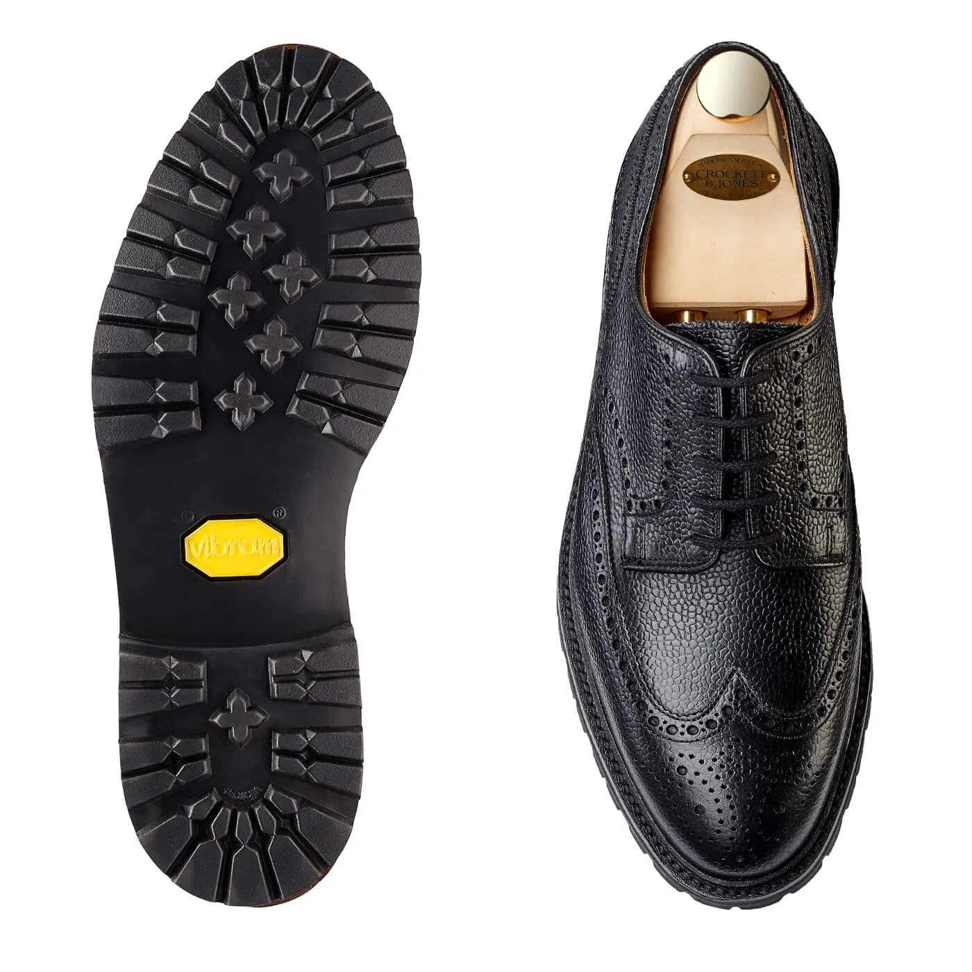 Pembroke Black Scotch Grain,Men Derbys