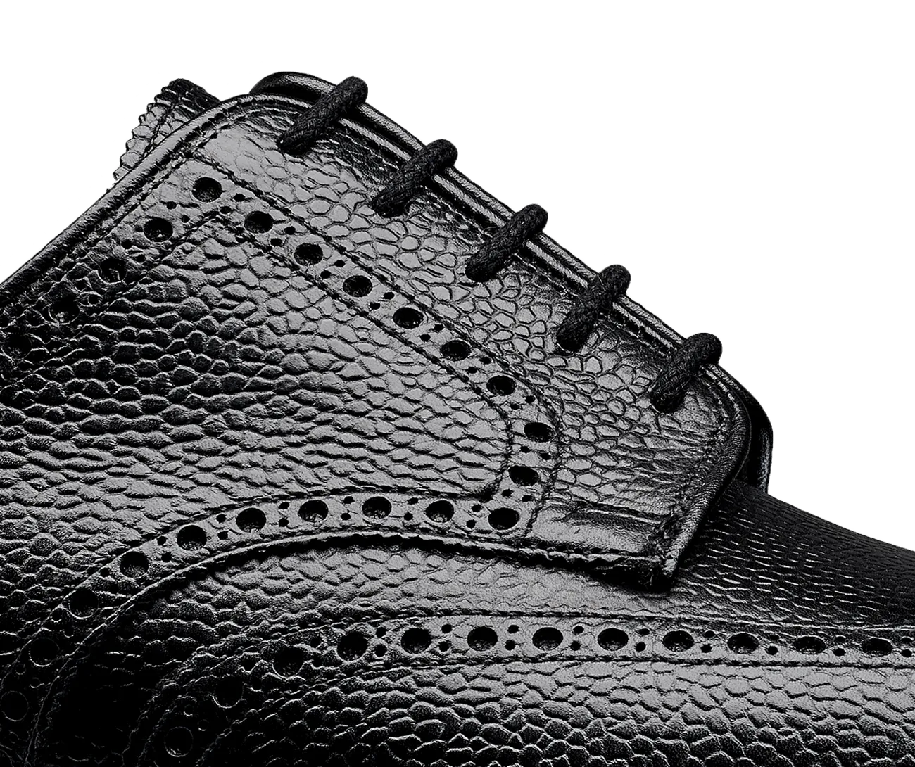 Pembroke Black Scotch Grain,Men Derbys