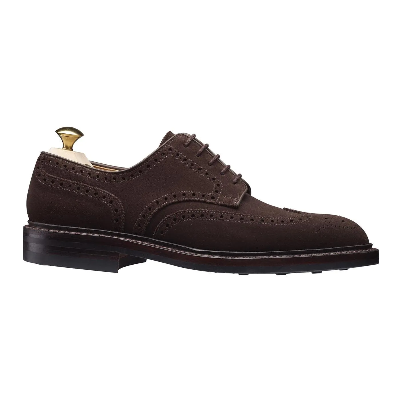 Pembroke Dark Brown Suede,Men Derbys