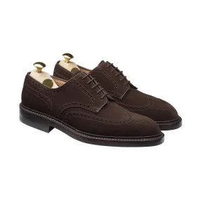 Pembroke Dark Brown Suede,Men Derbys