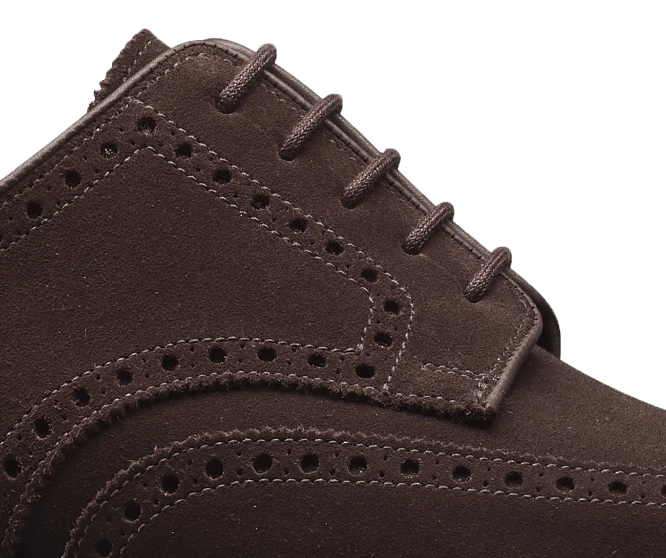 Pembroke Dark Brown Suede,Men Derbys