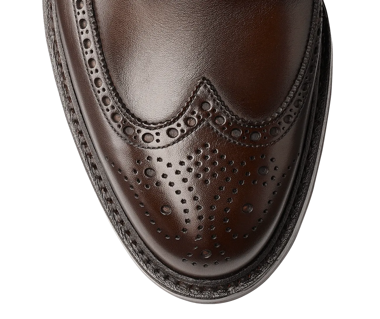 Pembroke Dark Brown Wax Calf,Men Derbys