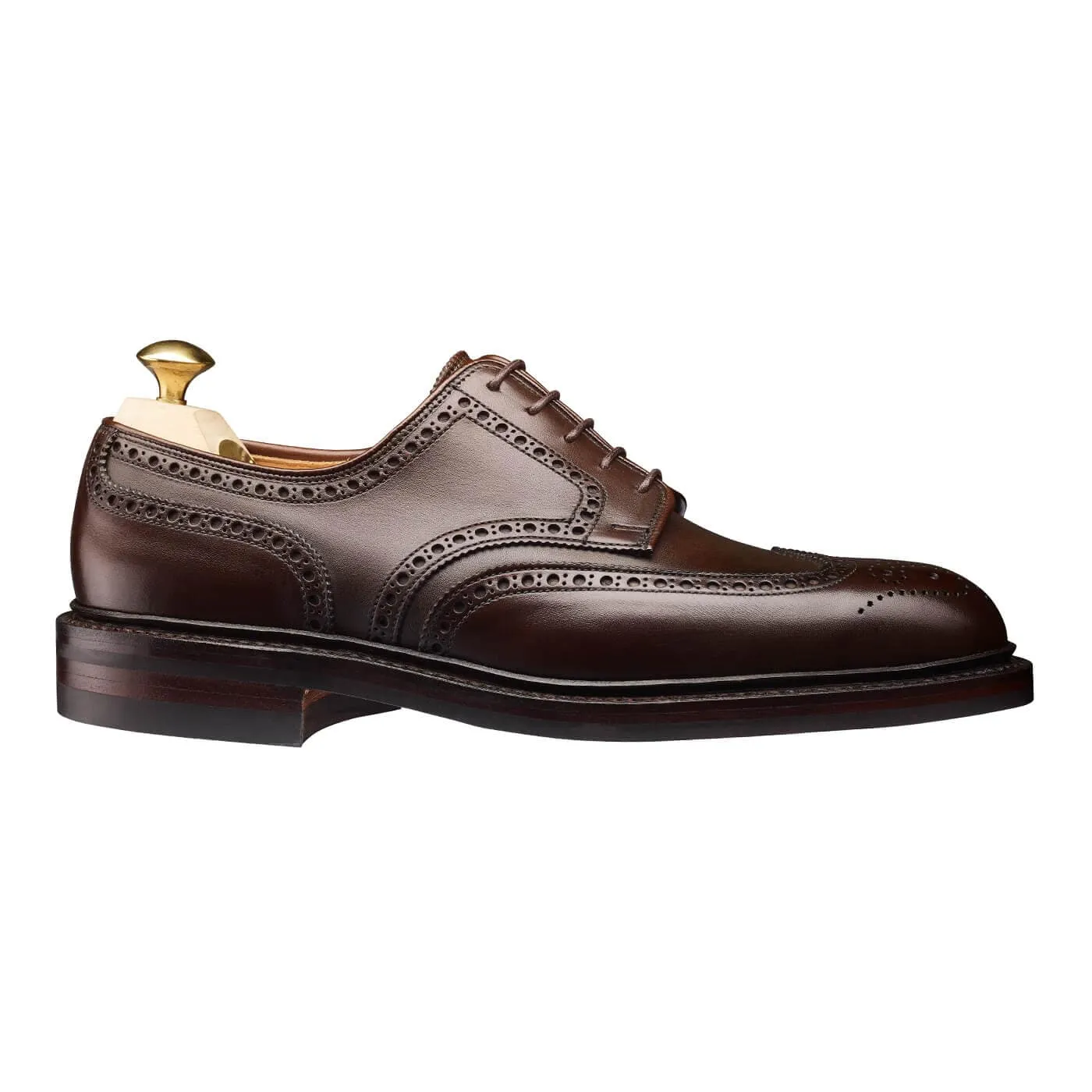 Pembroke Dark Brown Wax Calf,Men Derbys