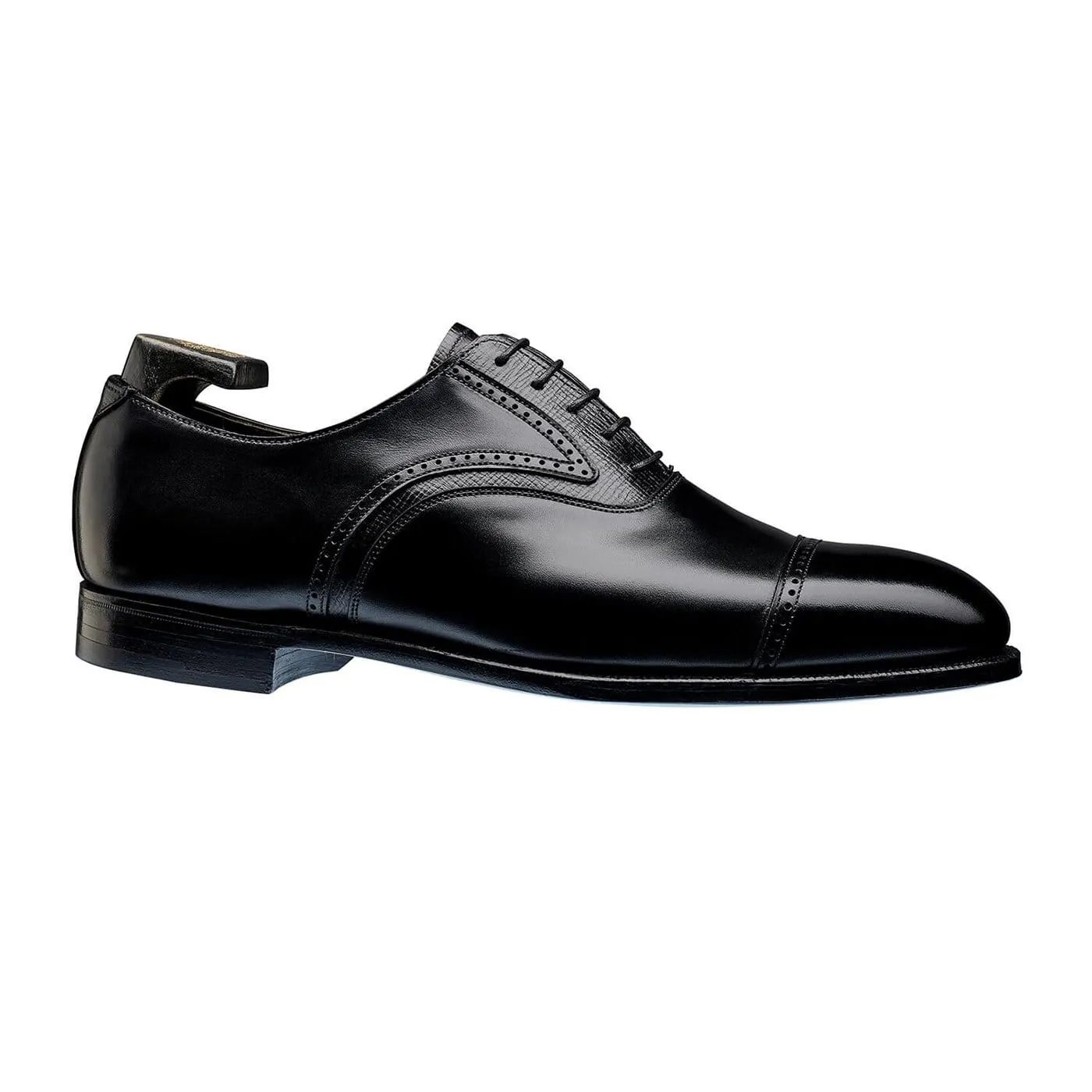 Perry Black Calf & Black Willow Grain,Men Oxfords