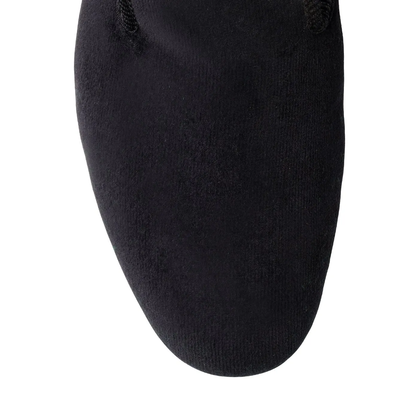 Plain Albert Black Velvet,Men Slippers