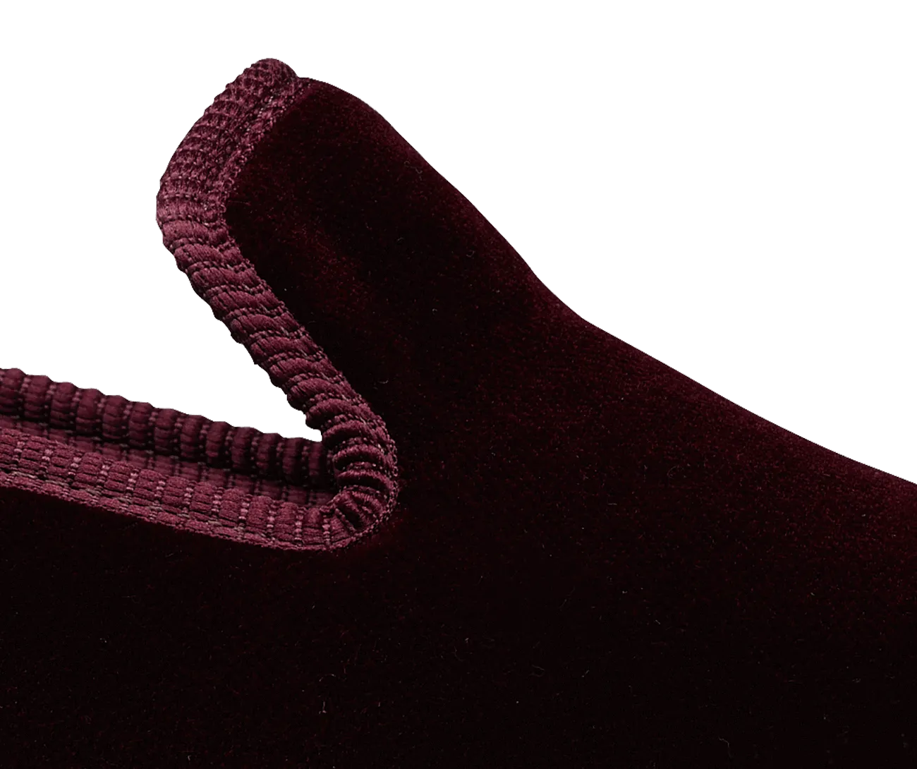 Plain Albert Burgundy Velvet,Men Slippers