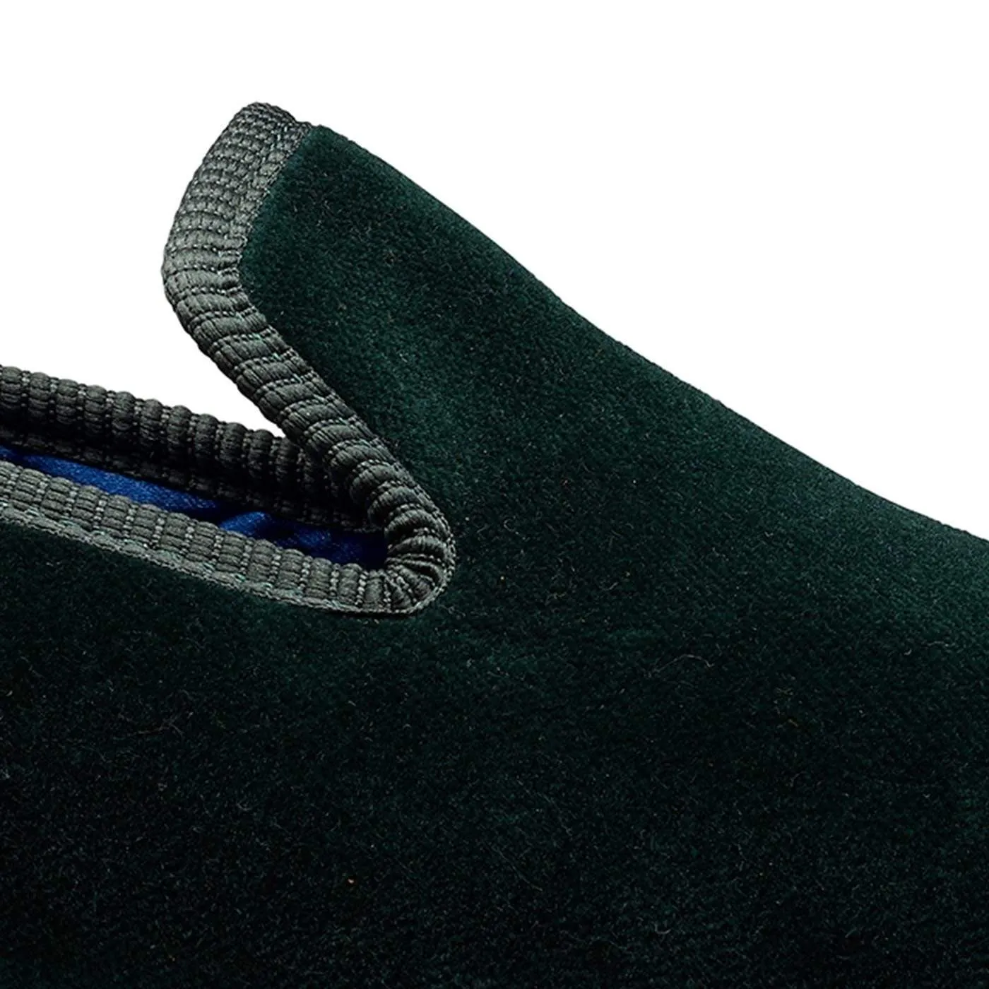 Plain Albert Green Velvet,Men Slippers