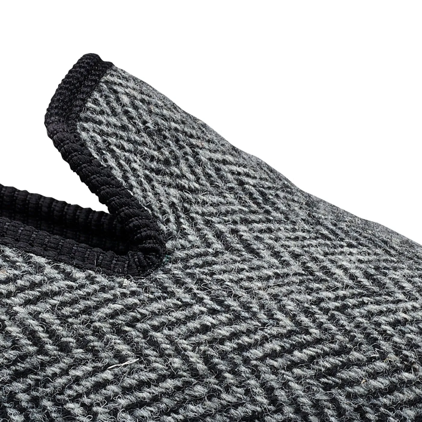 Plain Albert Grey Harris Tweed,Men Slippers