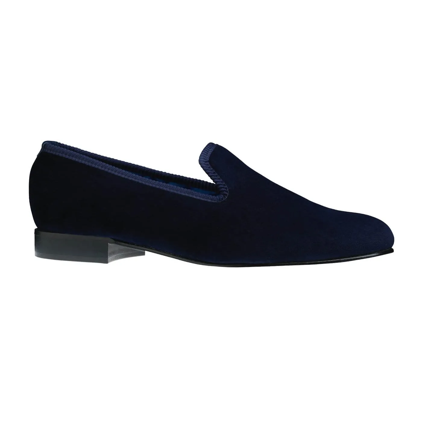Plain Albert Navy Velvet (Mens),Men Slippers