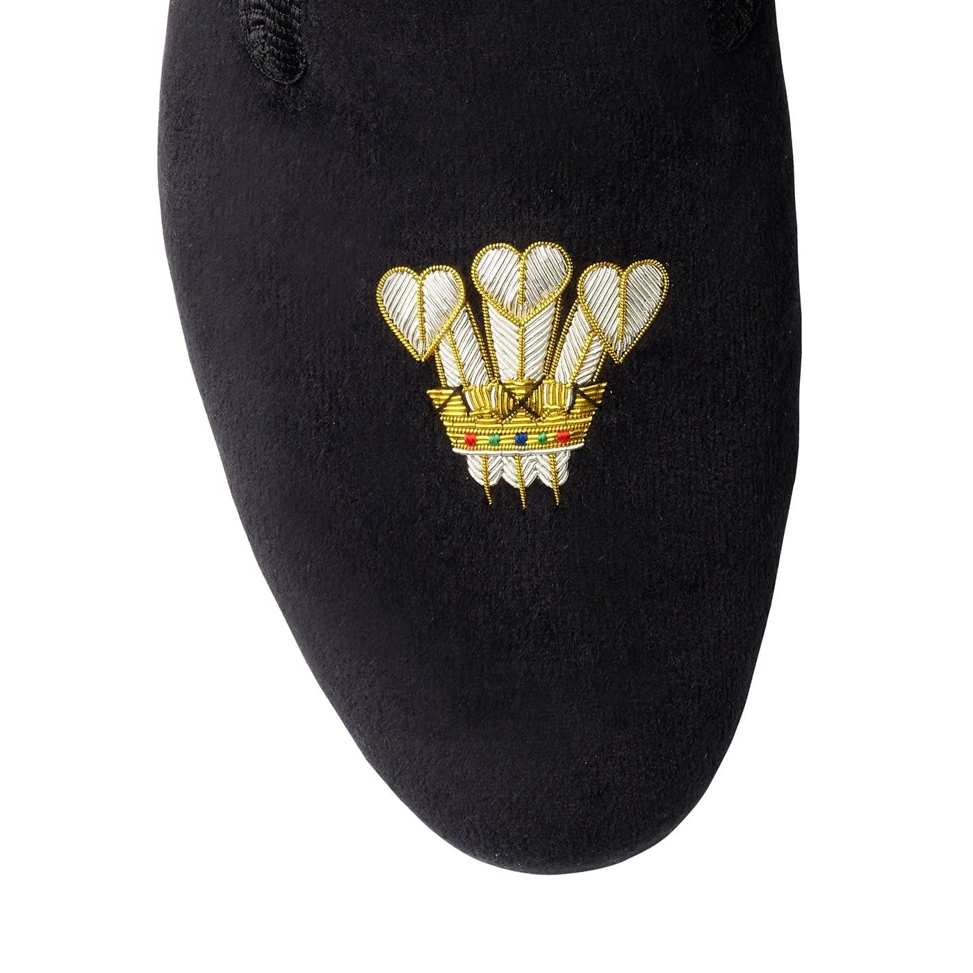 P.O.W Black Velvet,Men Slippers