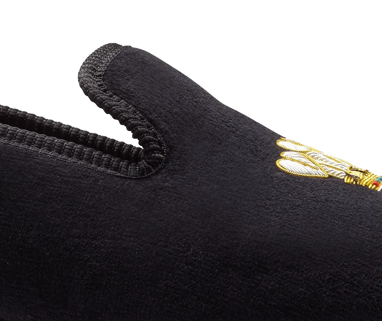 P.O.W Black Velvet,Men Slippers