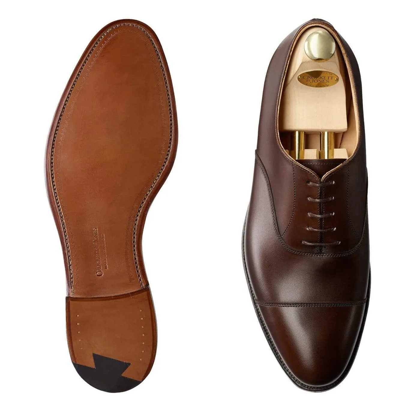 Radstock Dark Brown Burnished Calf,Men Oxfords