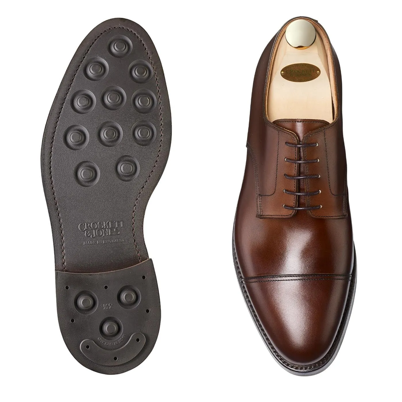 Ripon Dark Brown Burnished Calf,Men Derbys