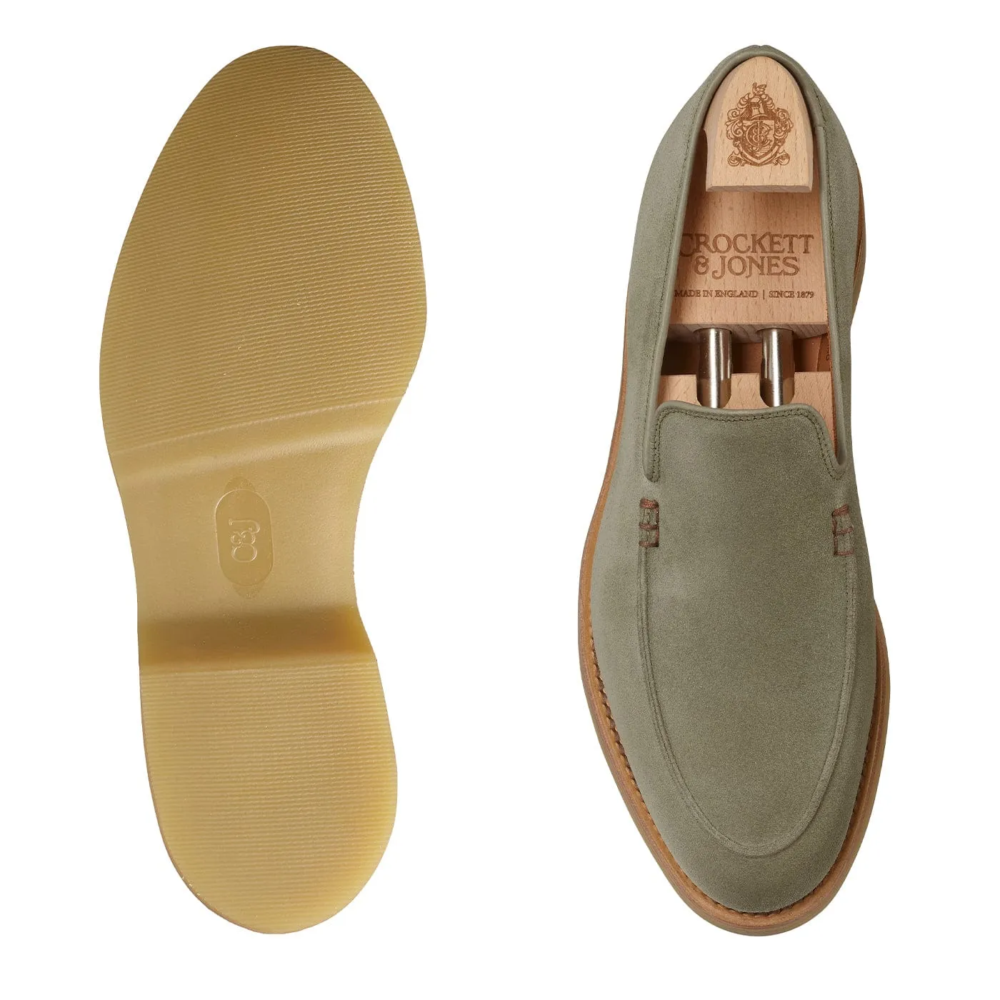 Salcombe 2 Pistachio Suede,Men Loafers
