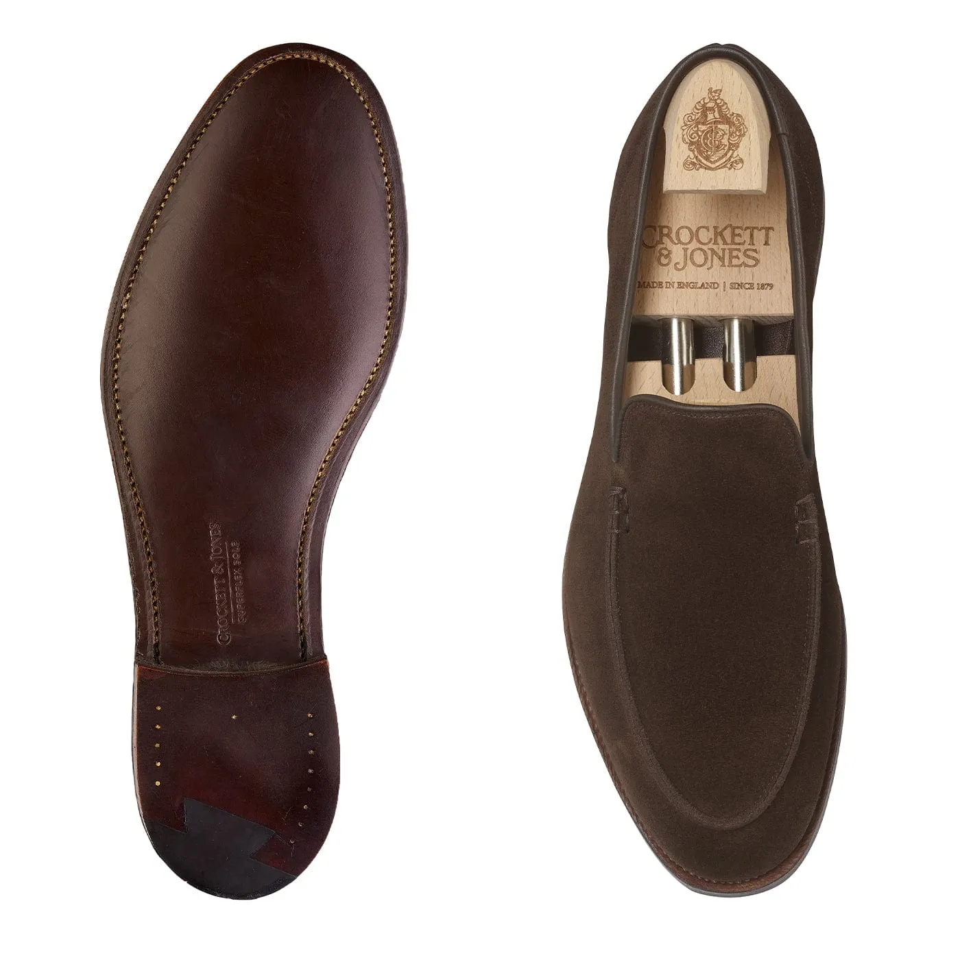 Salcombe Dark Brown Suede,Men Loafers