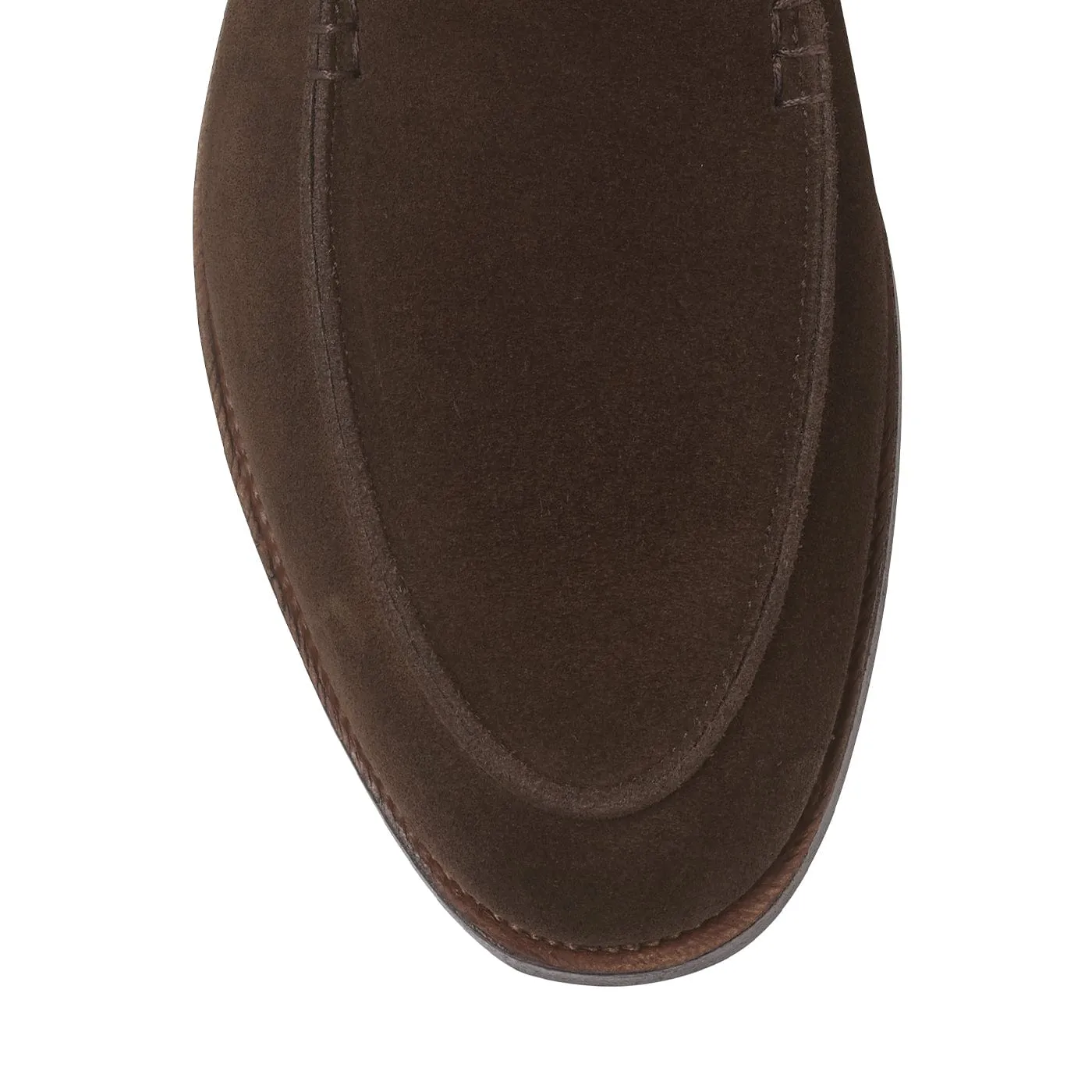 Salcombe Dark Brown Suede,Men Loafers