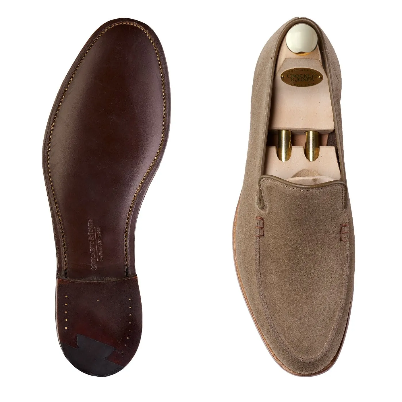 Salcombe Khaki Suede,Men Loafers