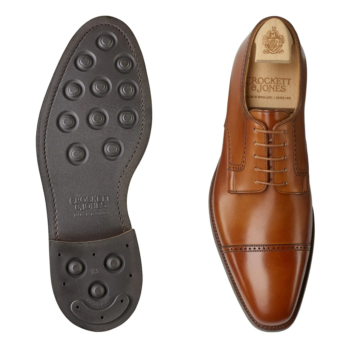 Salisbury Tan Burnished Calf,Men Derbys