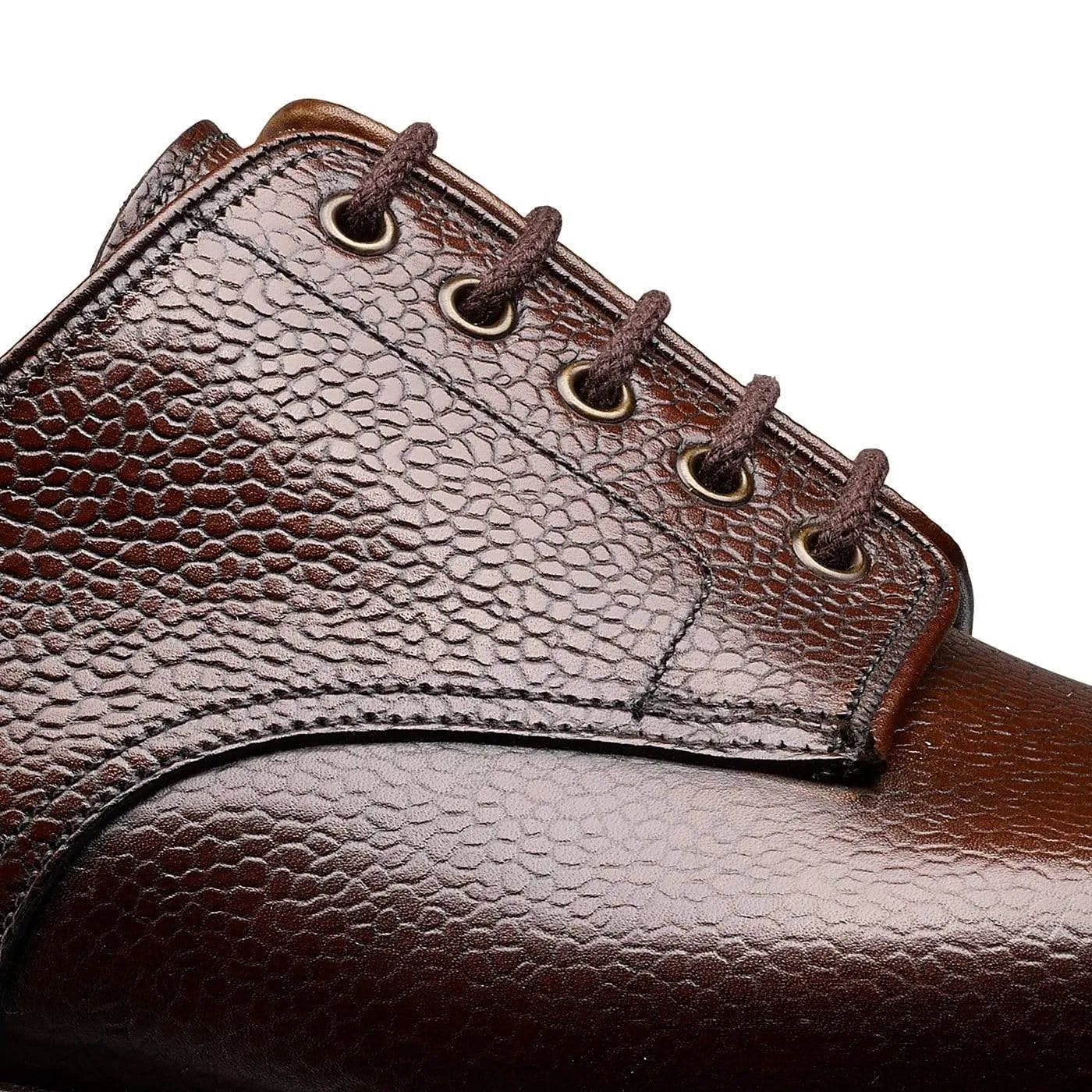 Sandhurst Dark Brown Scotch Grain,Men Derbys